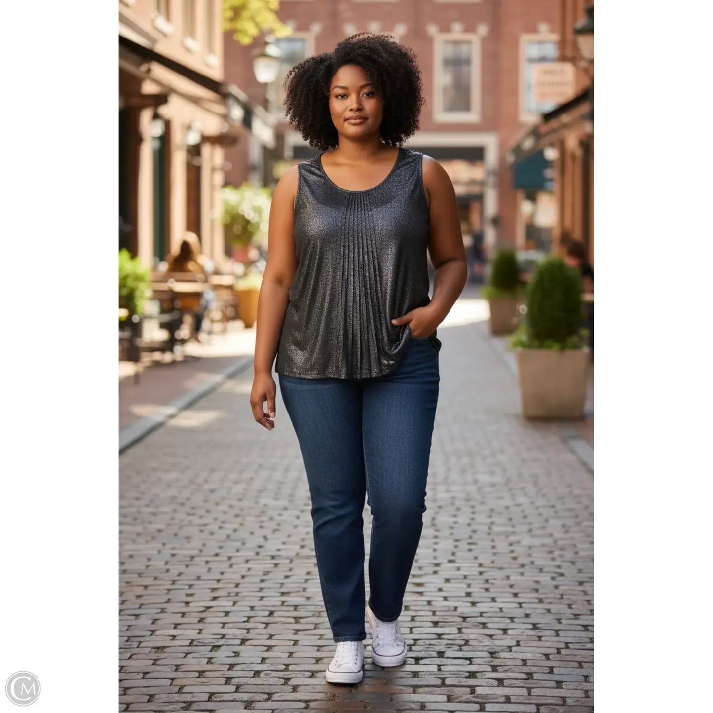 Tank Top By Catherines In Black, Size: 2x