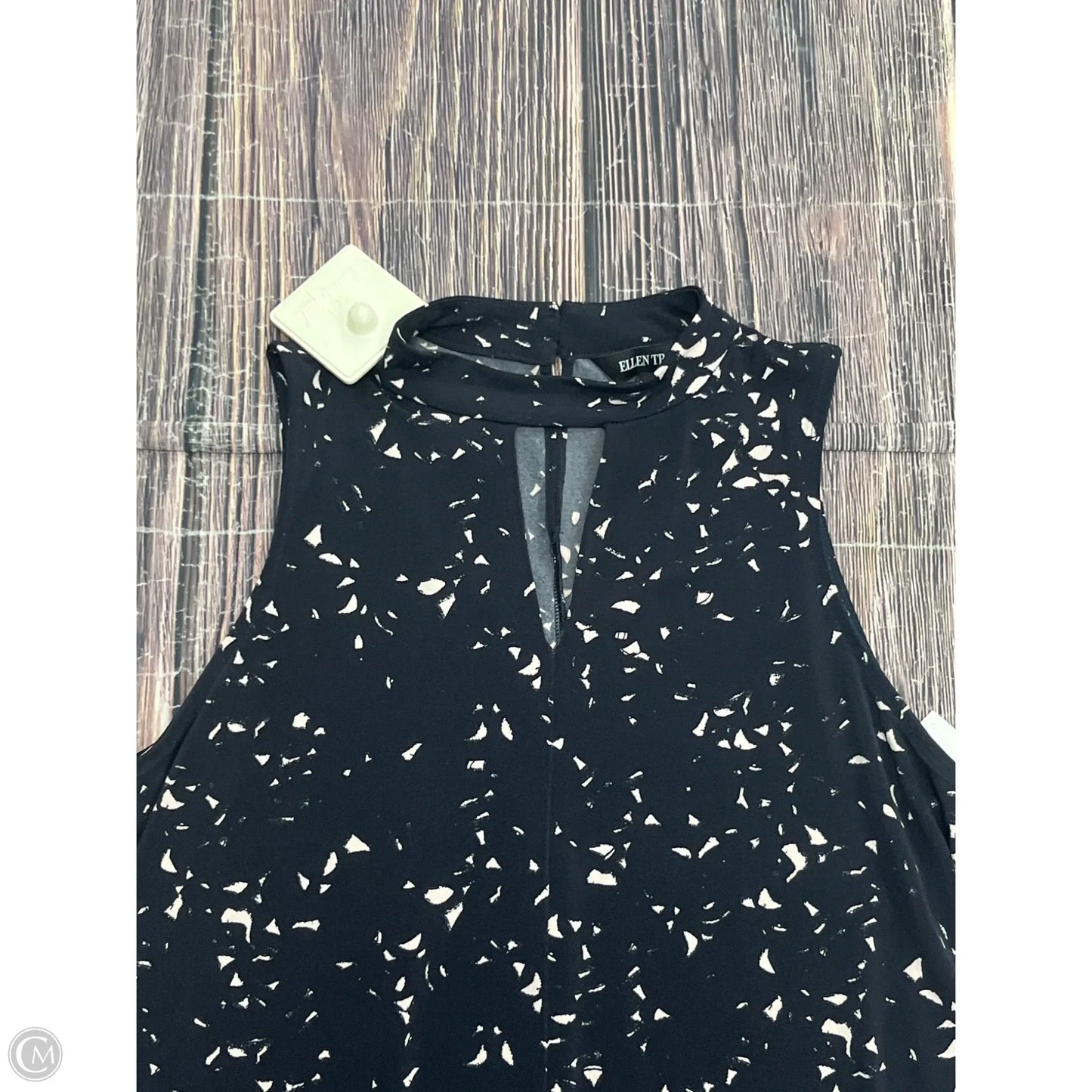 Tank Top By Ellen Tracy In Black, Size: M