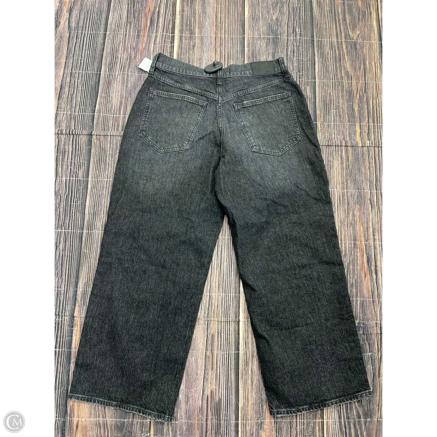 Jeans Wide Leg By Madewell In Black Denim, Size: 6p