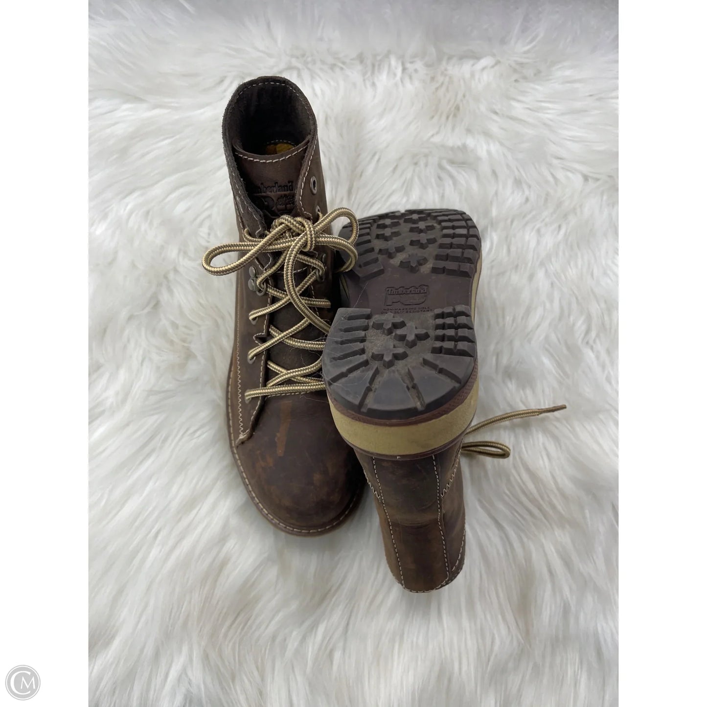Boots Ankle Flats By Timberland In Brown, Size: 6.5