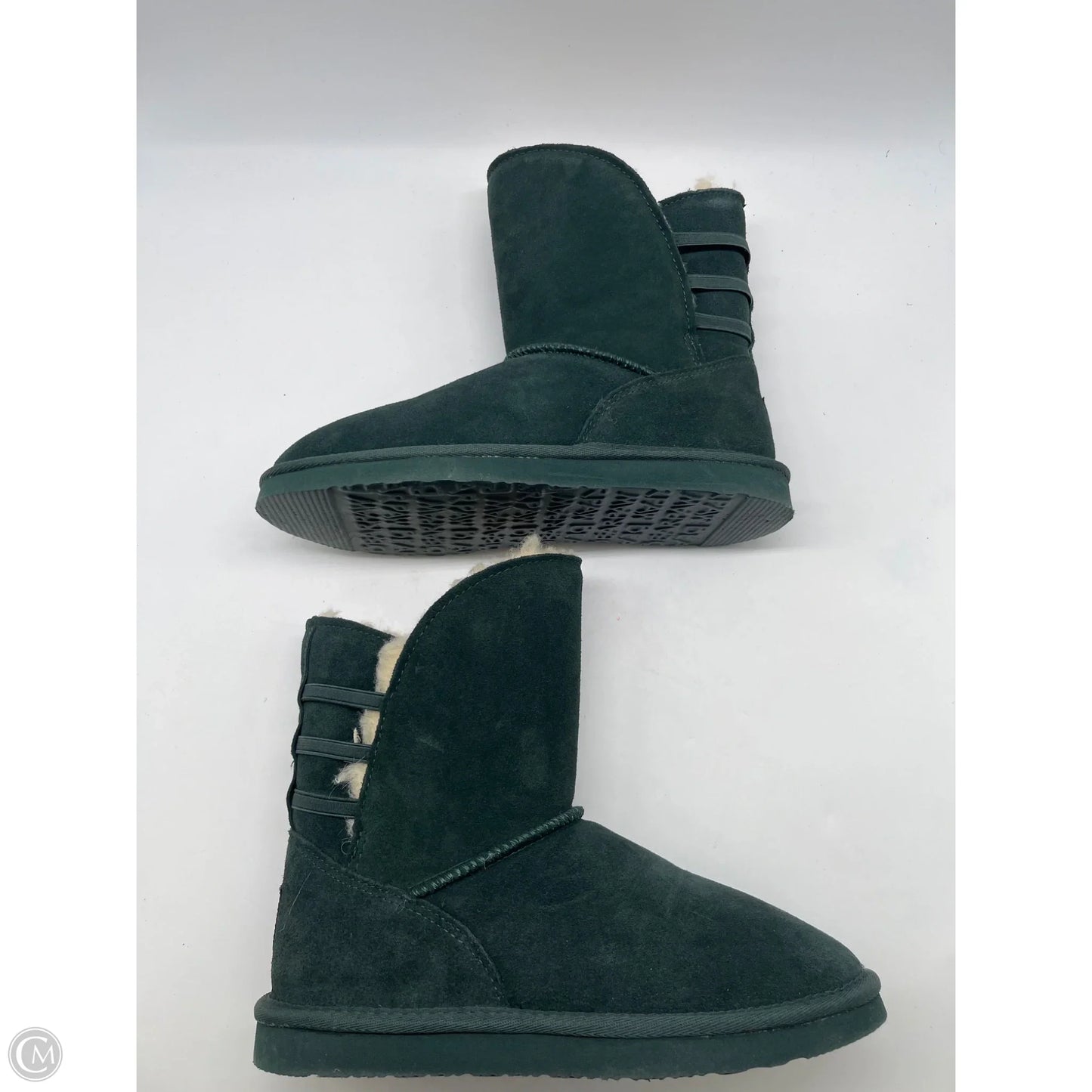 Boots Ankle Flats By Bearpaw In Green, Size: 8