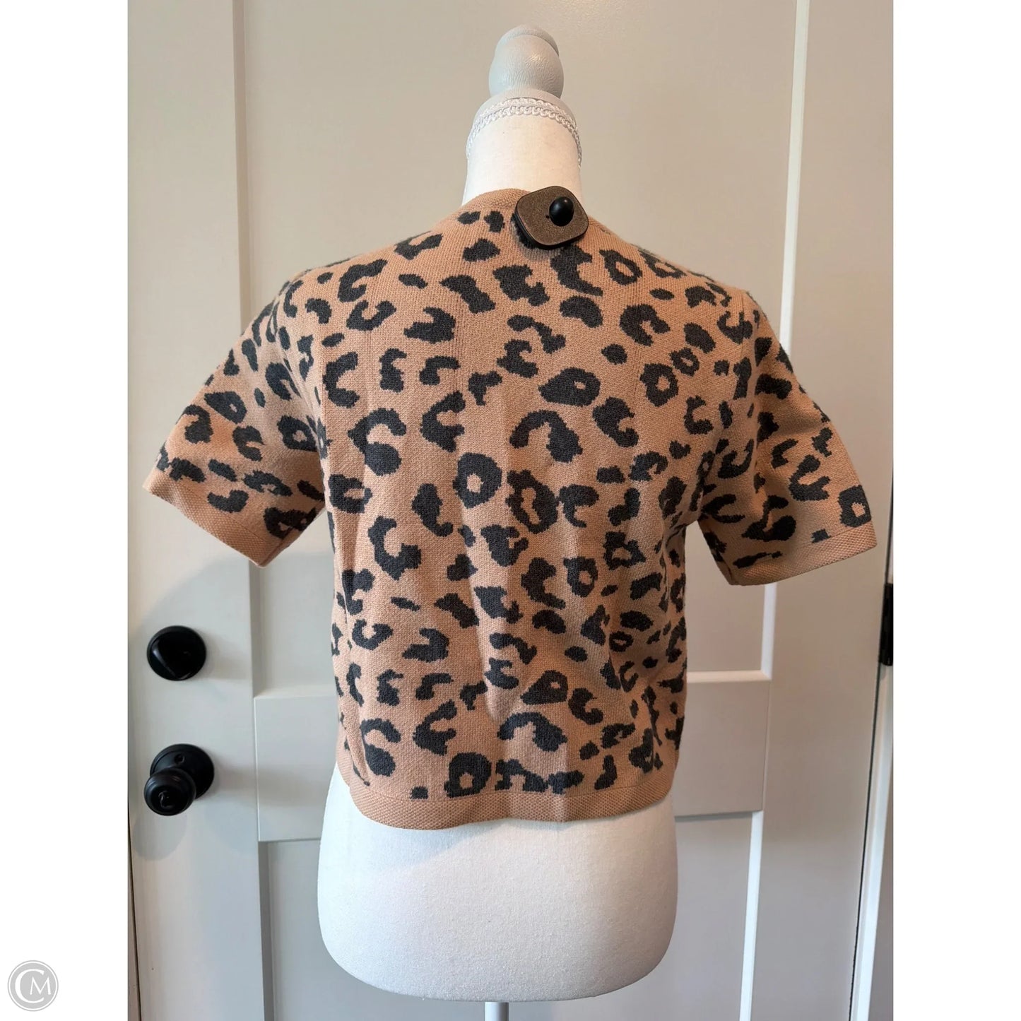 Sweater Short Sleeve By Vigoss In Brown, Size: S