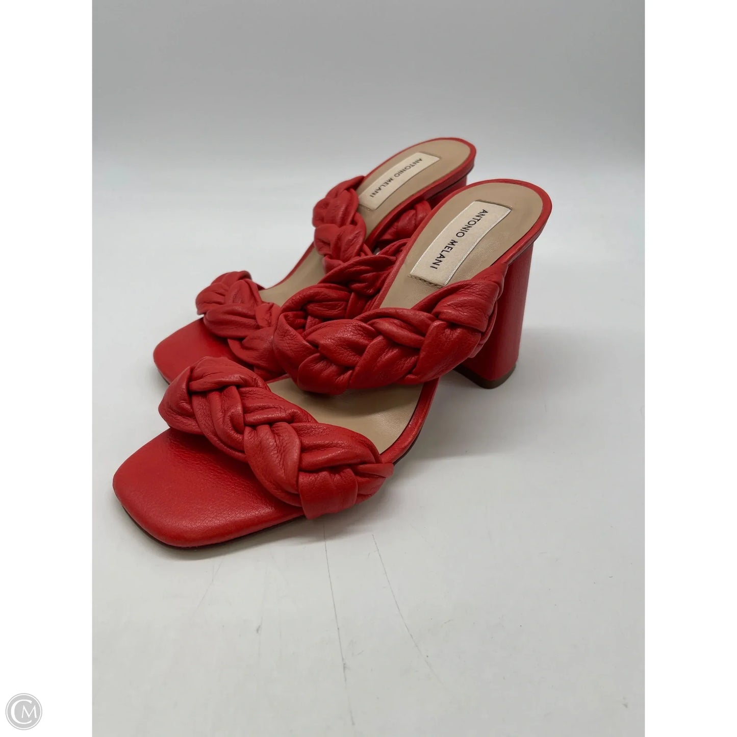 Sandals Heels Block By Antonio Melani In Orange, Size: 7