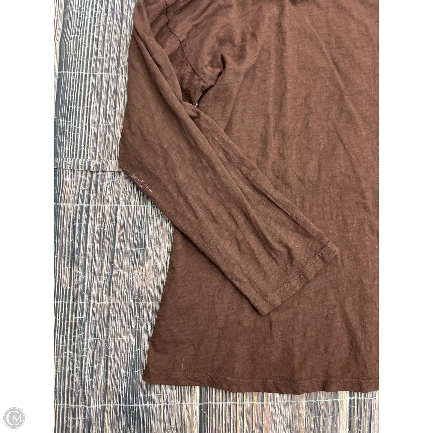Top Long Sleeve By Free People In Brown, Size: M