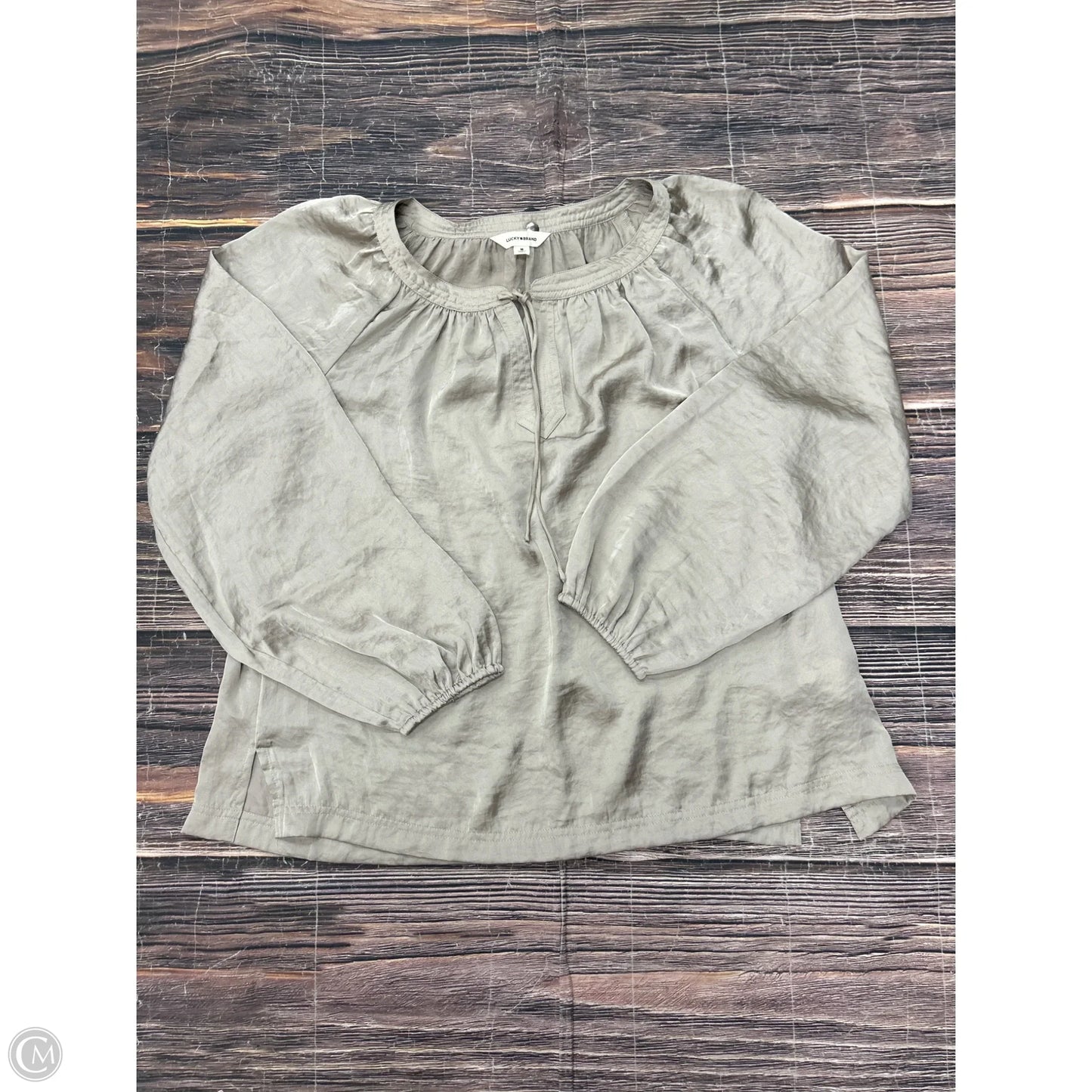 Top Long Sleeve By Lucky Brand In Tan, Size: M