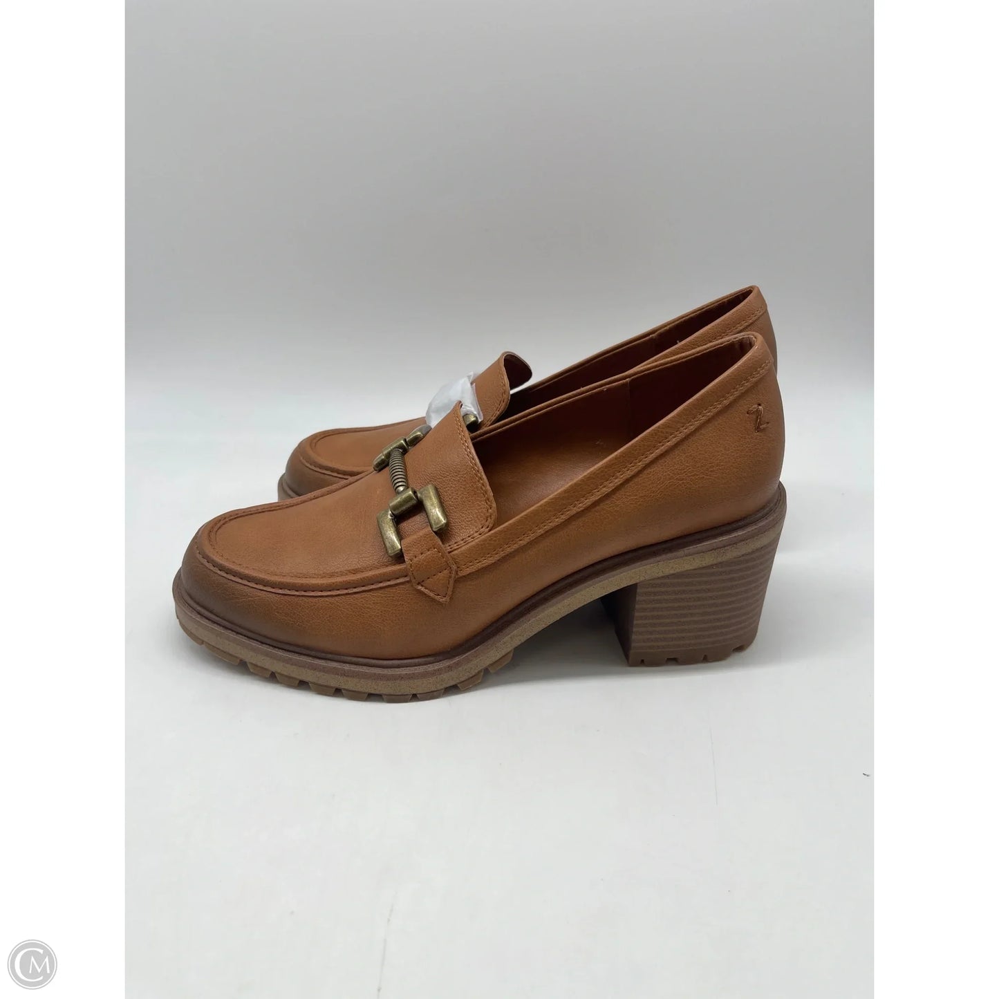 Shoes Heels Block By Zodiac In Brown, Size: 8.5