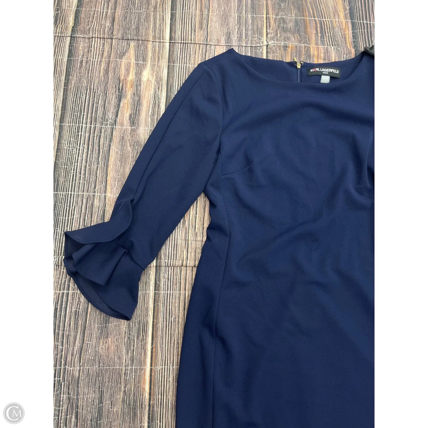 Dress Designer By Karl Lagerfeld In Navy, Size: 8