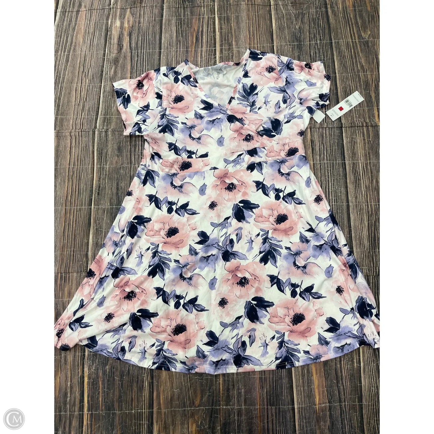 Dress Casual Maxi By Just Be In Pink, Size: 2x