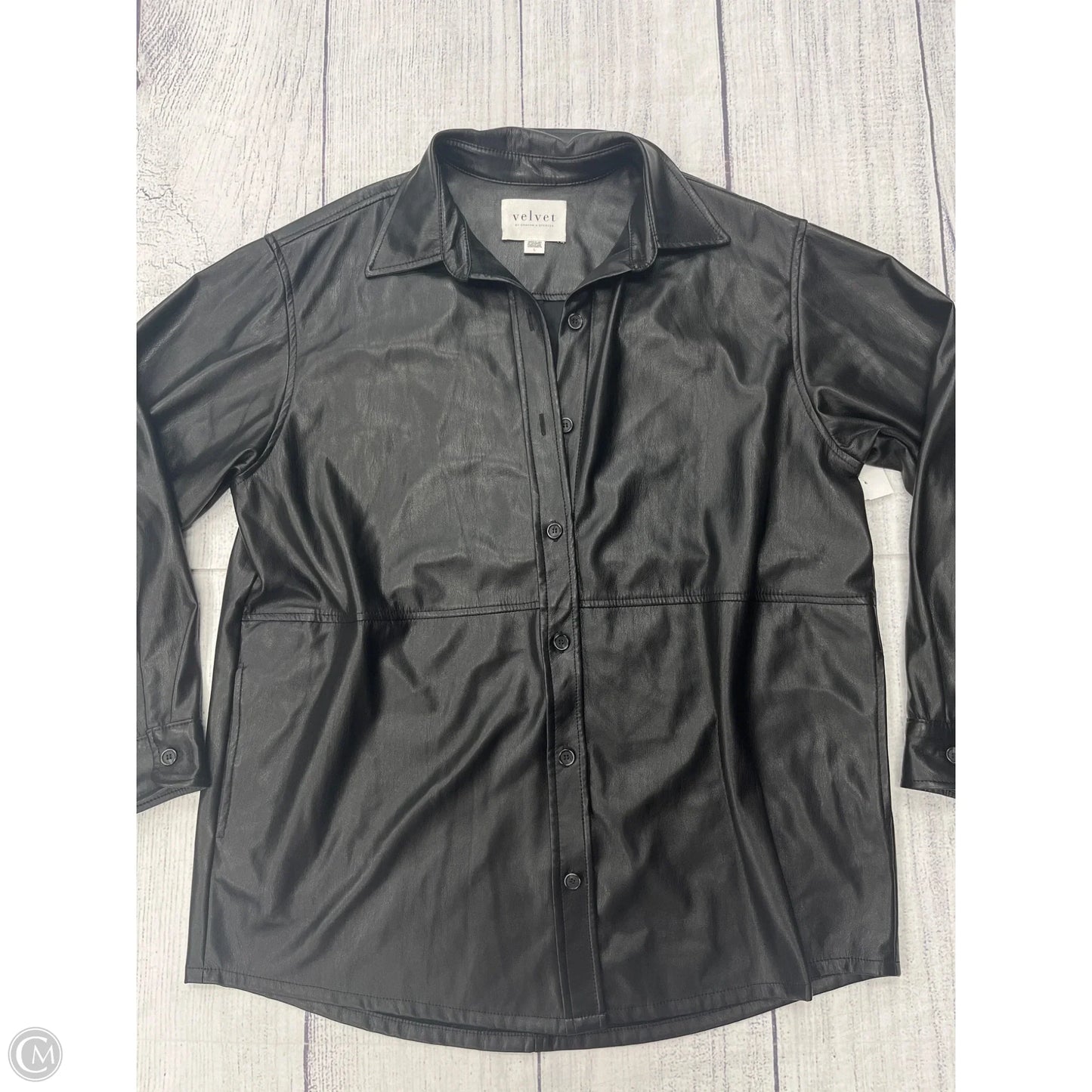 Jacket Other By Velvet By Graham & Spencer In Black, Size: L
