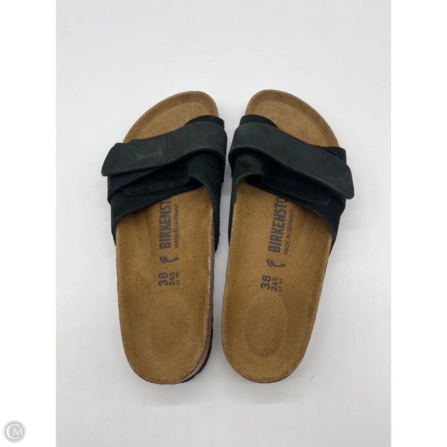 Sandals Flats By Birkenstock In Black, Size: 7