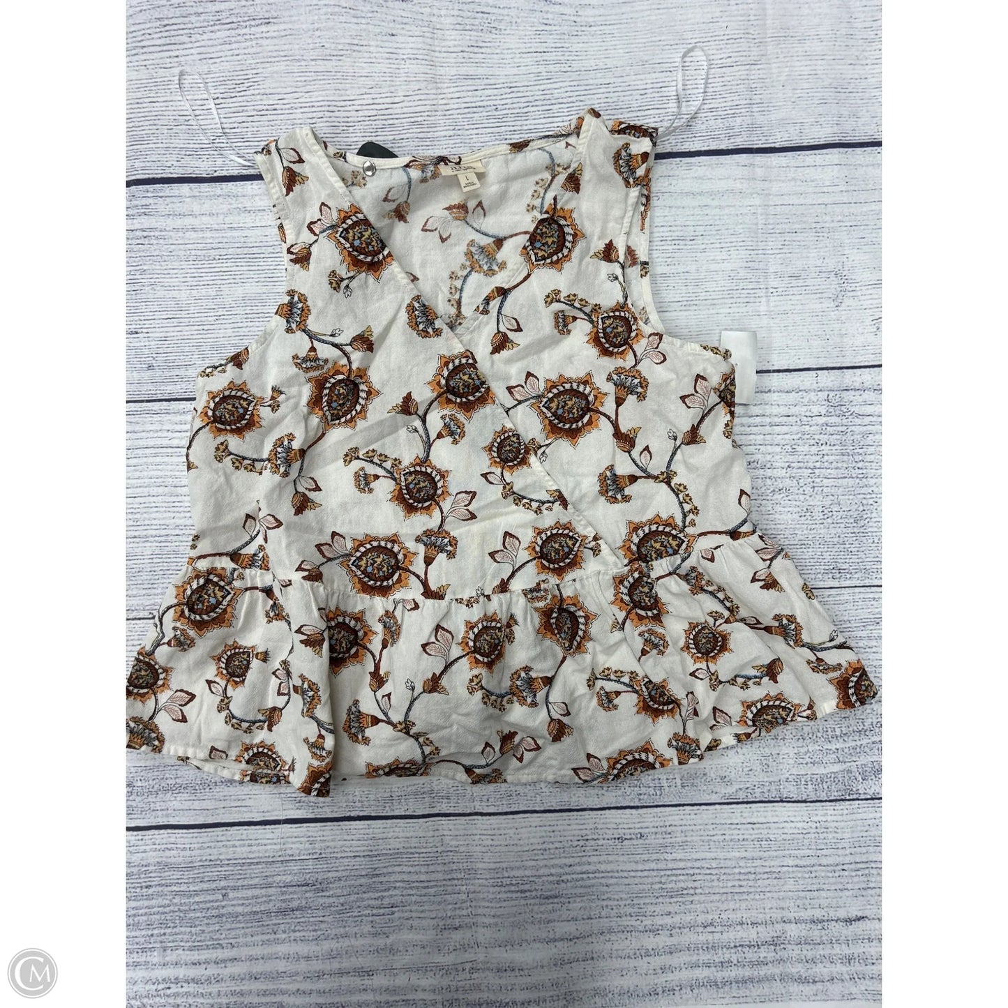 Tank Top By Ana In White, Size: L