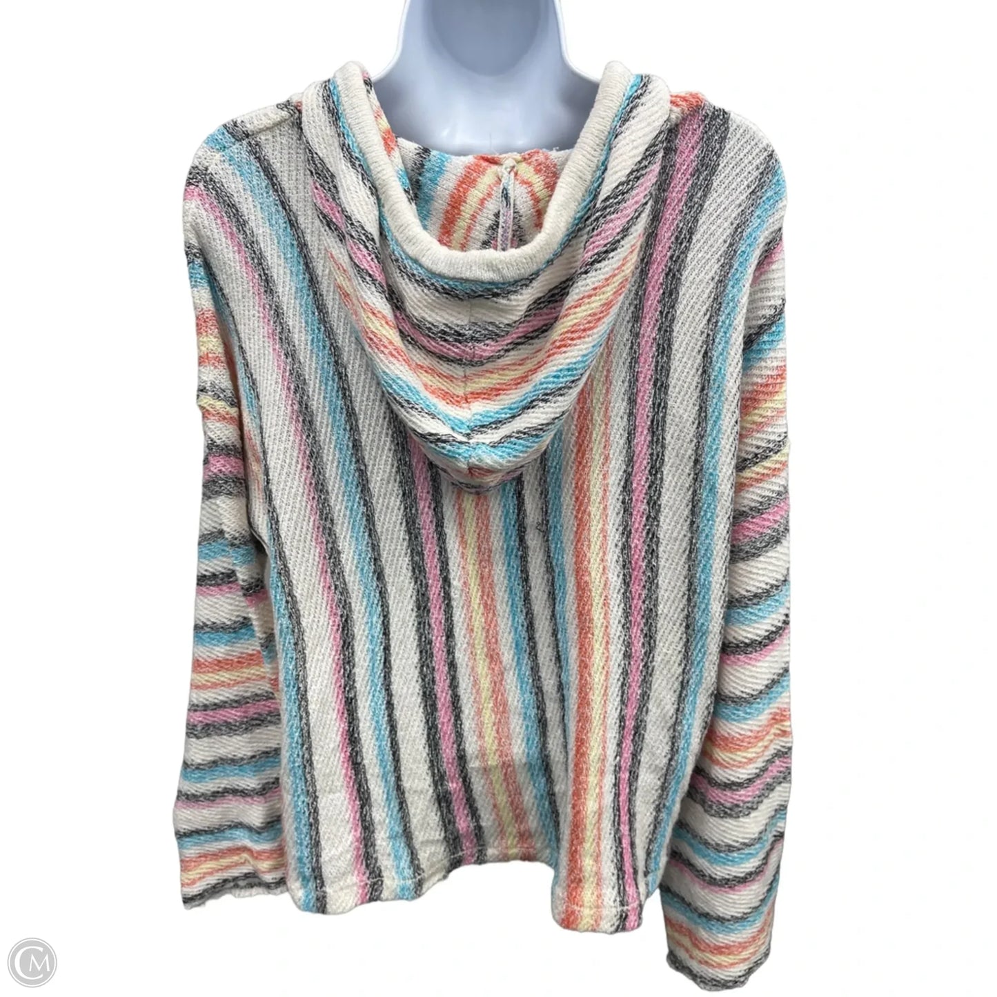 Sweatshirt Hoodie By Vintage America In White, Size: M