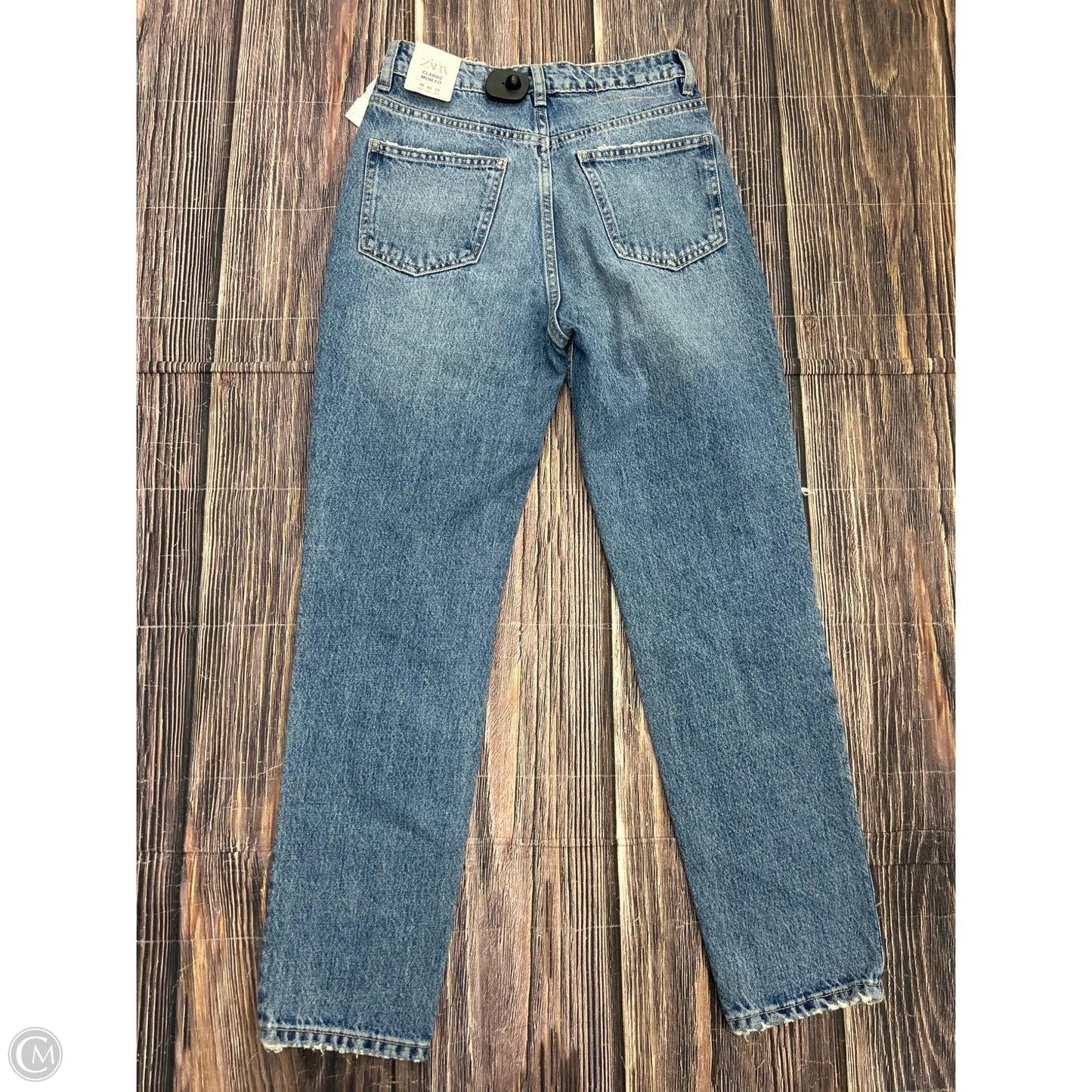 Jeans Skinny By Zara In Blue Denim, Size: 2