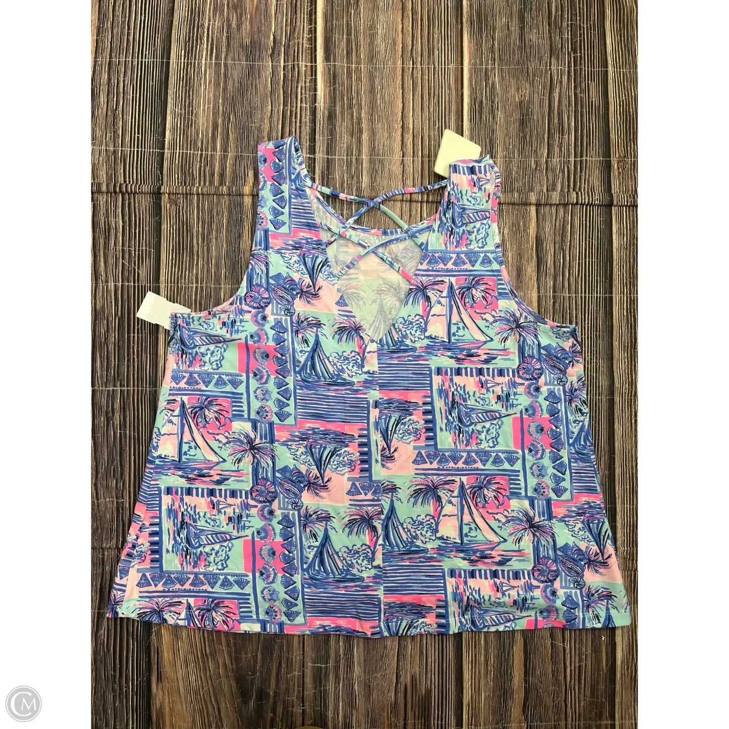 Tank Top Designer By Lilly Pulitzer In Blue, Size: Xl