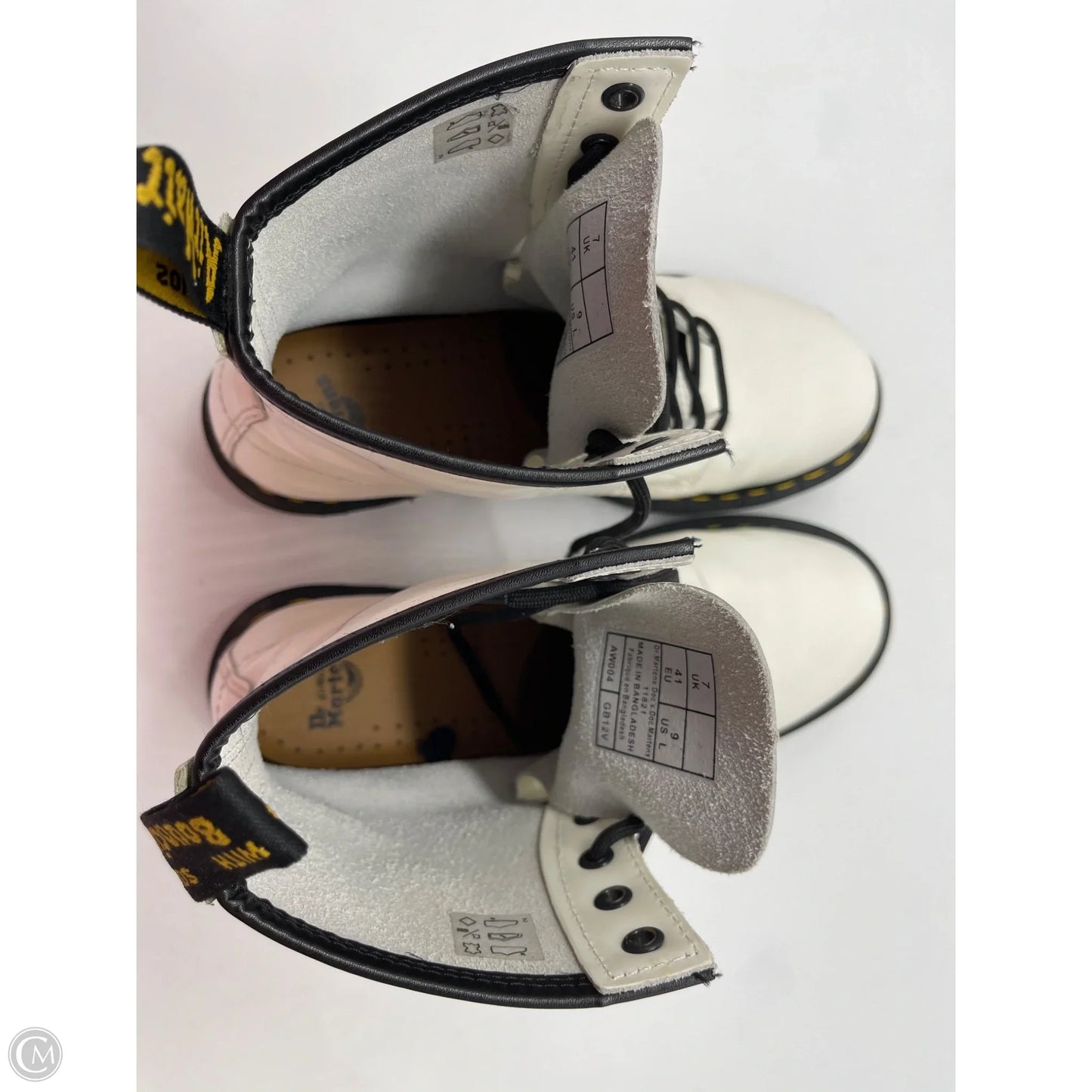 Boots Combat By Dr Martens In White, Size: 9