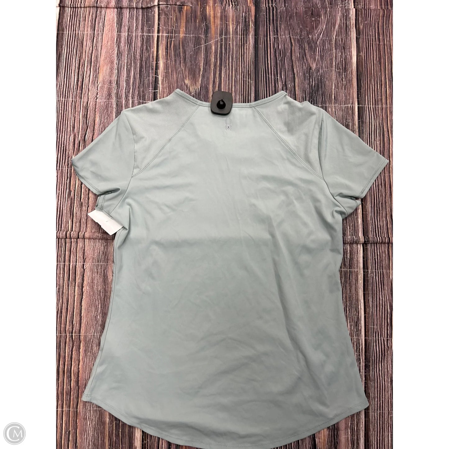 Athletic Top Short Sleeve By Spyder In Blue, Size: M