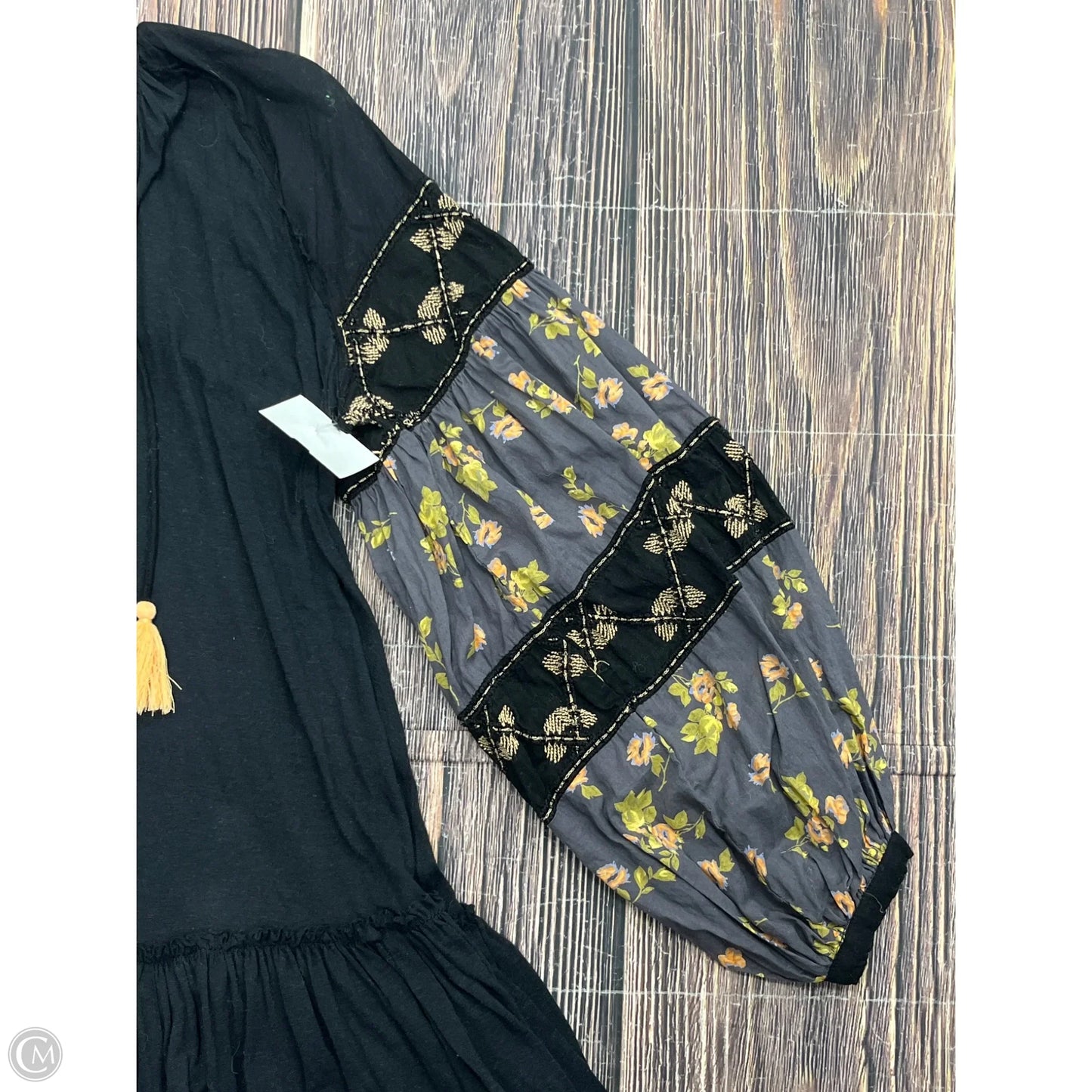 Tunic Long Sleeve By Free People In Black, Size: Xs