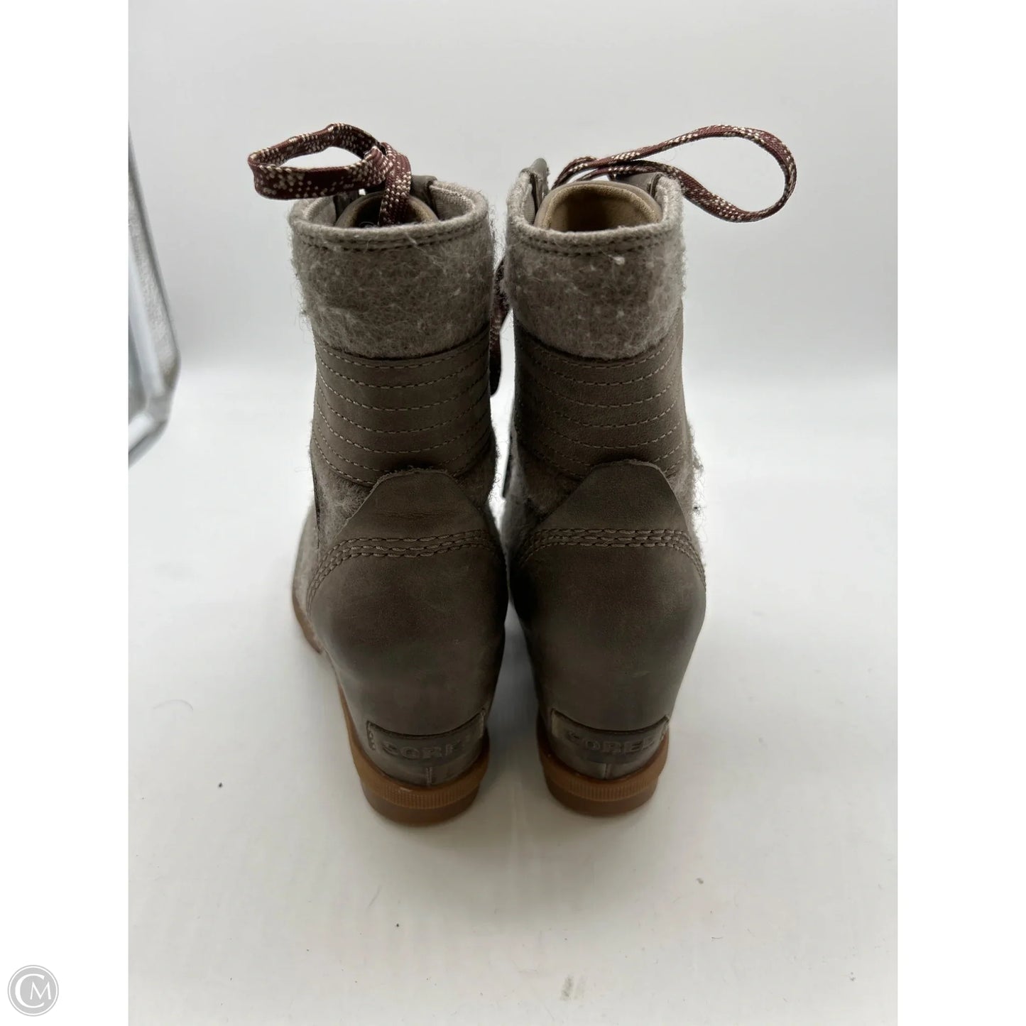 Boots Leather By Sorel In Grey, Size: 6.5