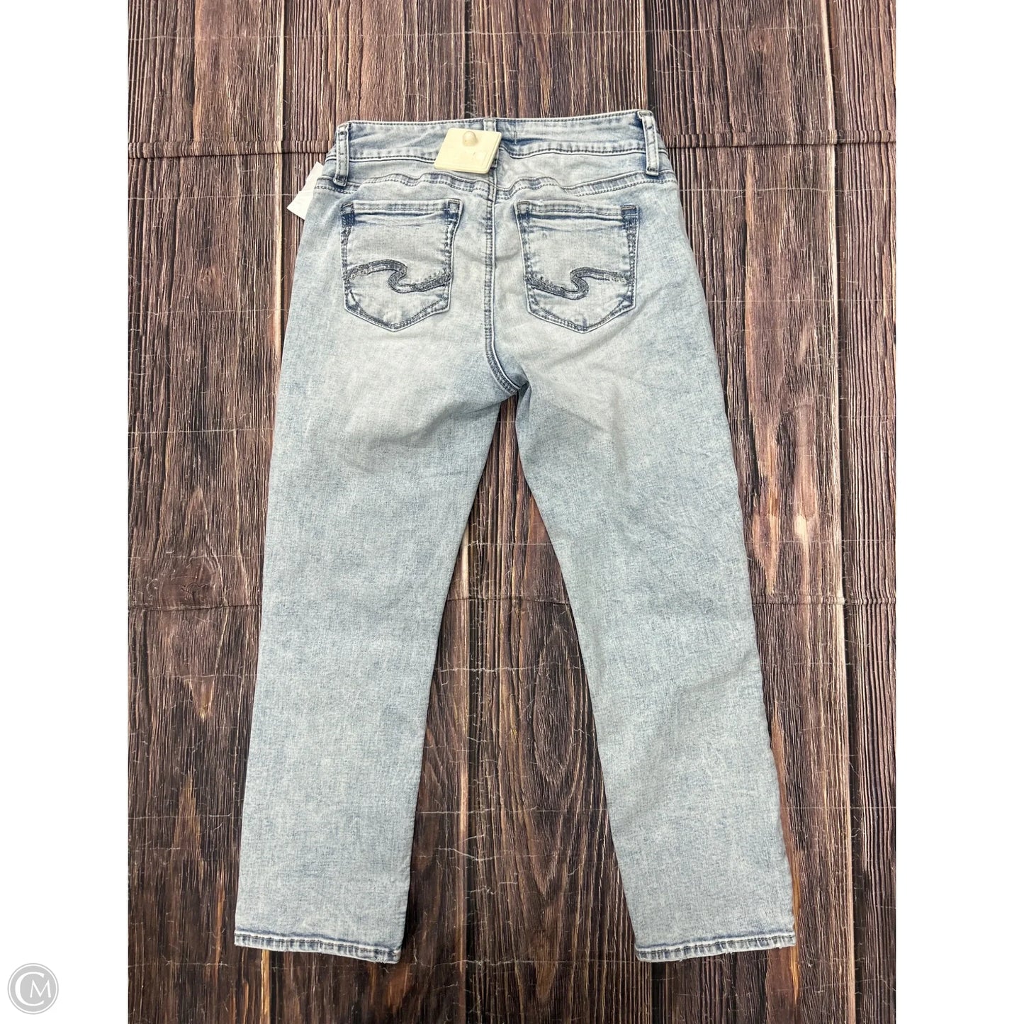 Jeans Straight By Silver In Blue Denim, Size: 4