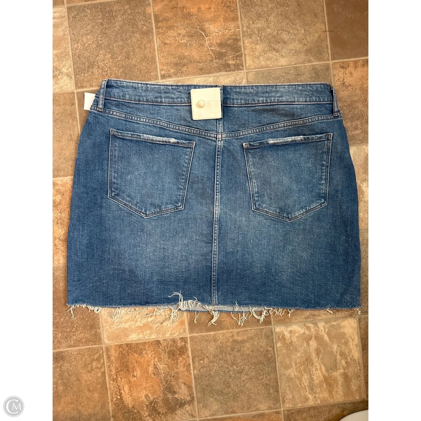Skirt Mini & Short By Old Navy In Blue Denim, Size: 18