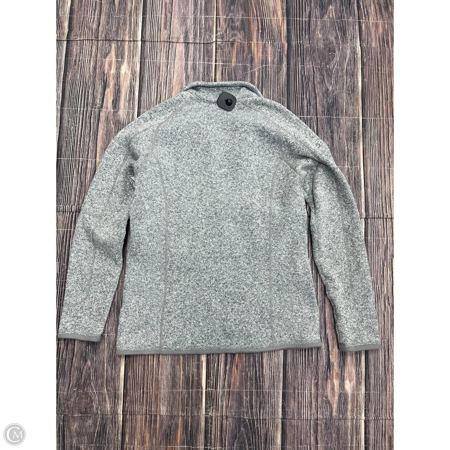 Jacket Fleece By Patagonia In Grey, Size: M
