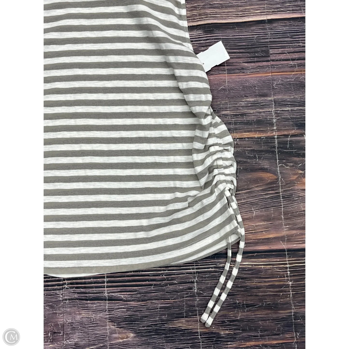 Tank Top By Staccato In Grey & White, Size: Xl