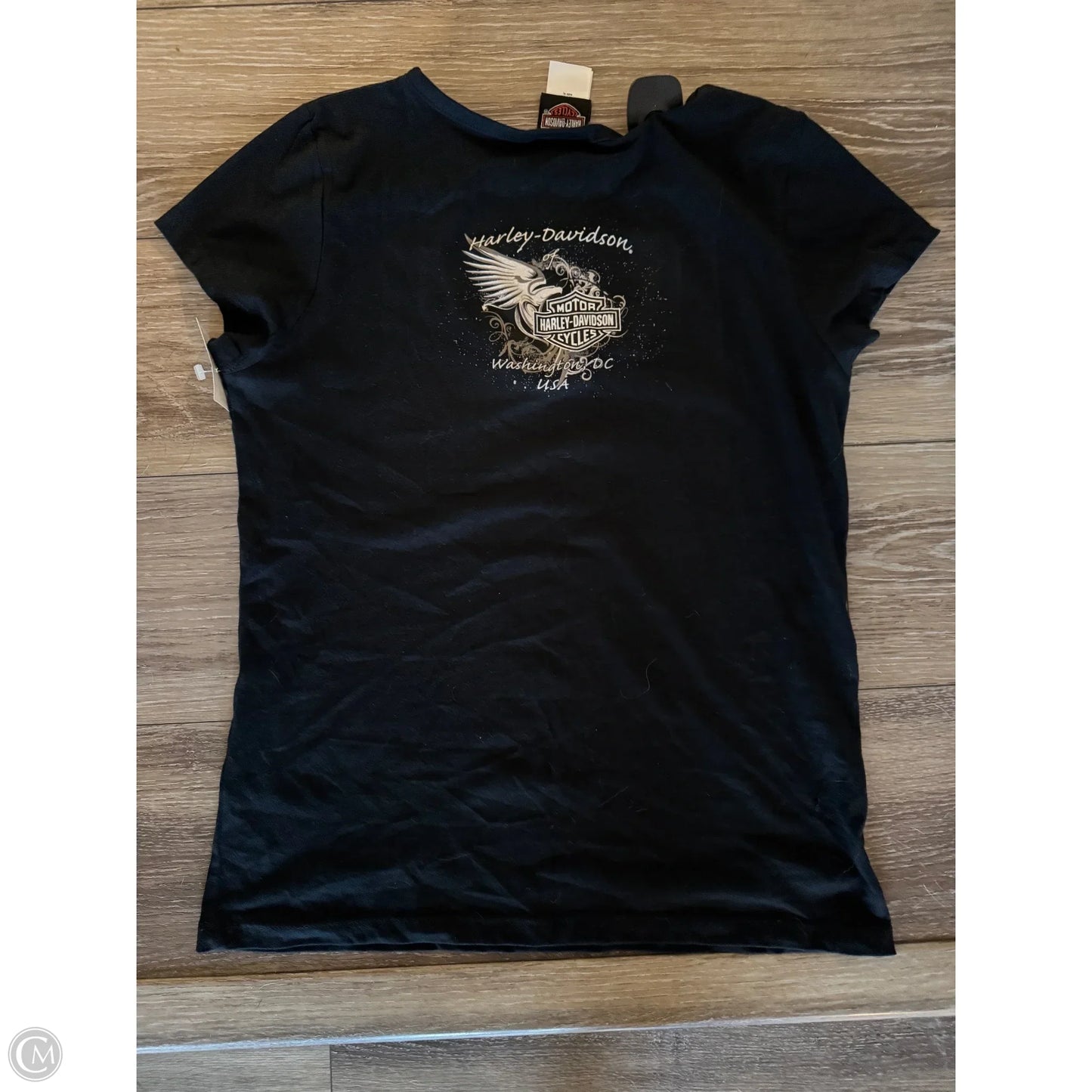 Top Short Sleeve Basic By Harley Davidson In Black, Size: Xl