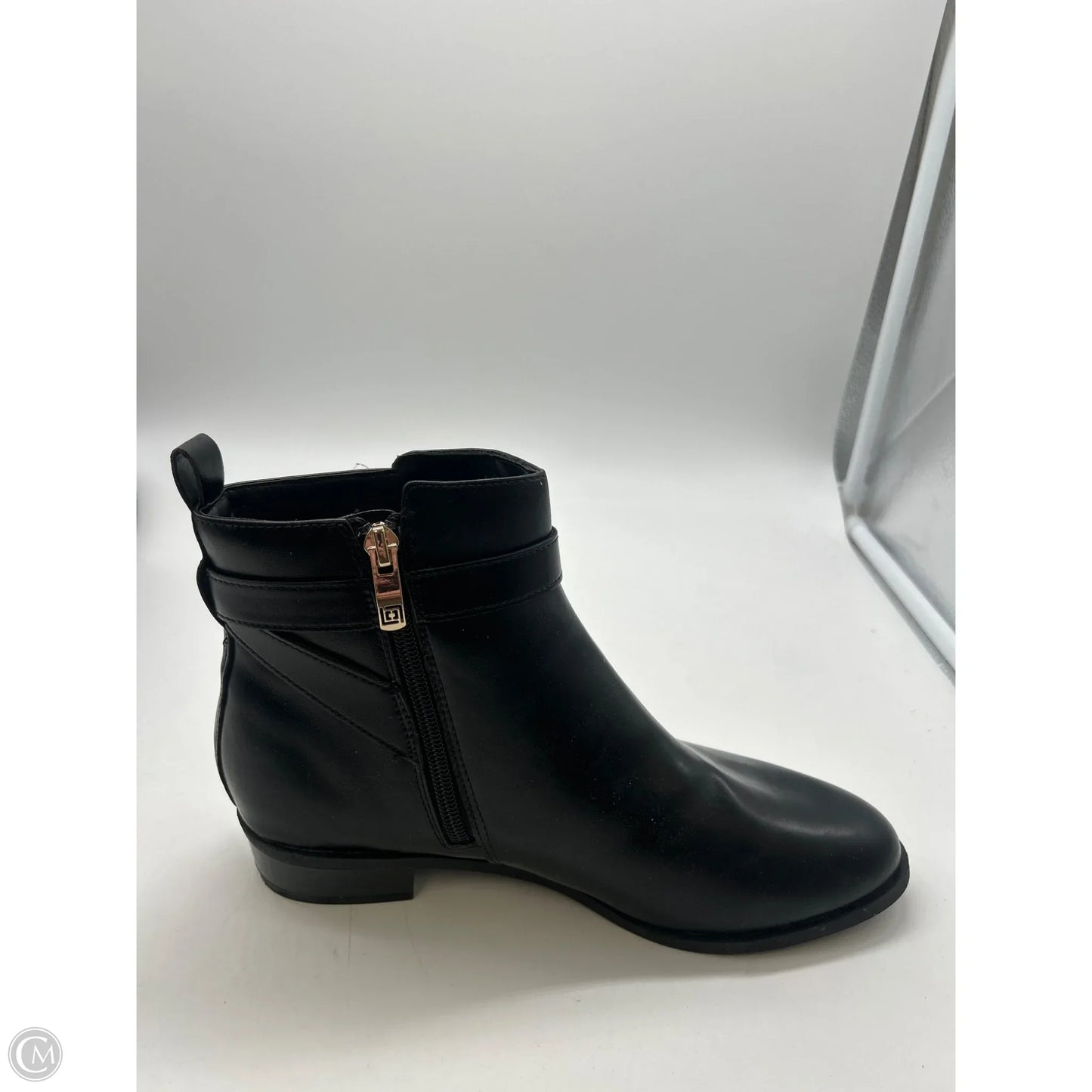 Boots Ankle Heels By Liz Claiborne In Black, Size: 8