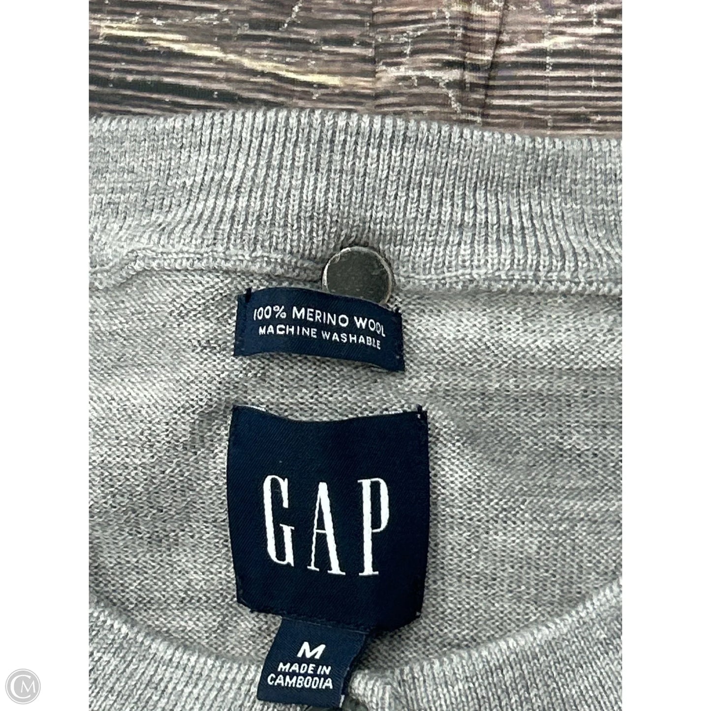 Cardigan By Gap In Grey, Size: M