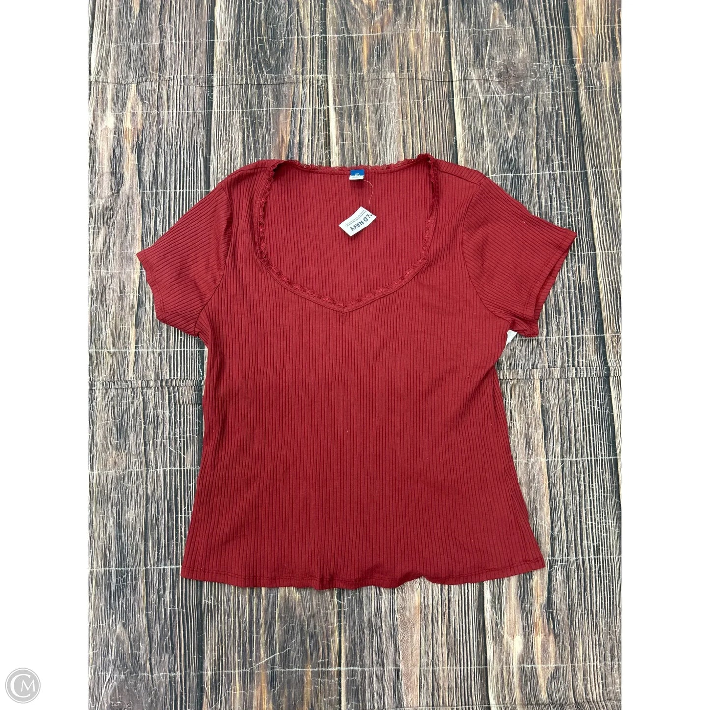 Top Short Sleeve By Old Navy In Red, Size: 1x