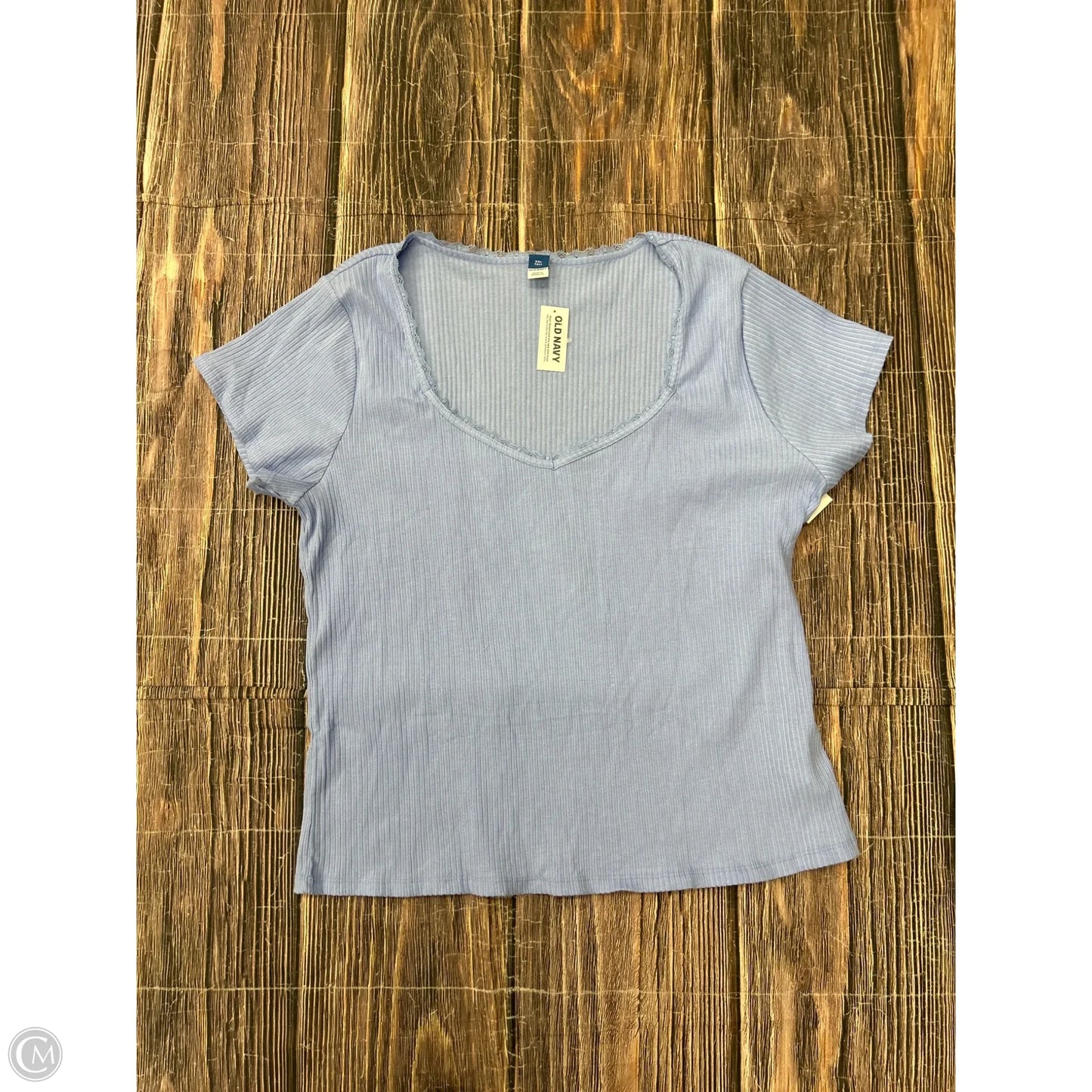 Top Short Sleeve By Old Navy In Blue, Size: 1x