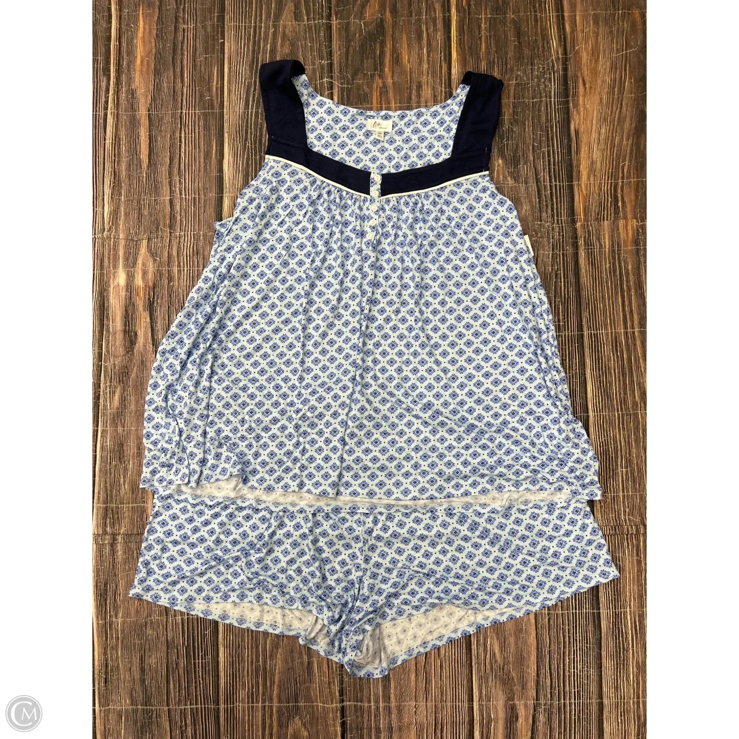 Pajamas 2pc By Aria In Blue, Size: 4x