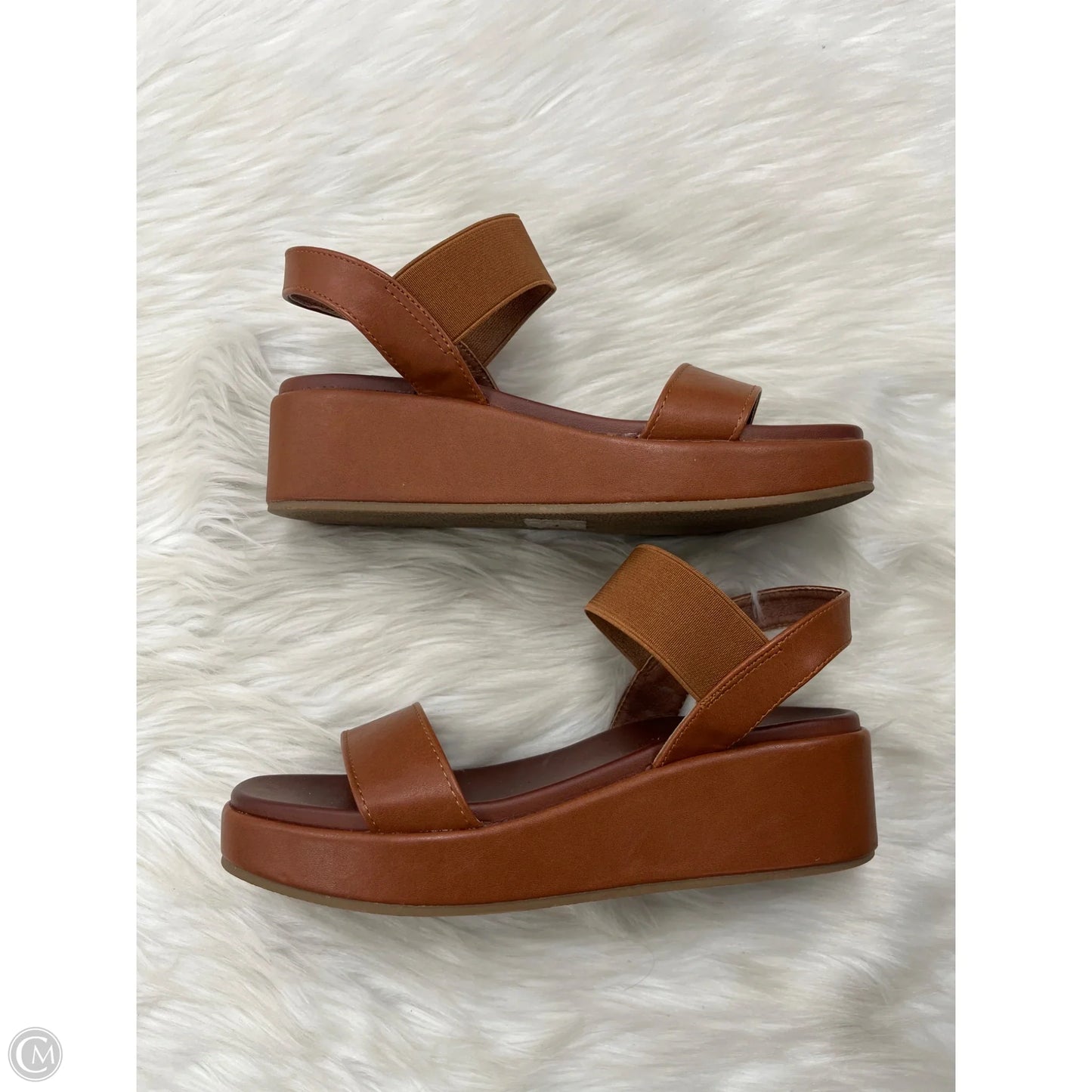Sandals Heels Platform By Maurices In Brown, Size: 6.5