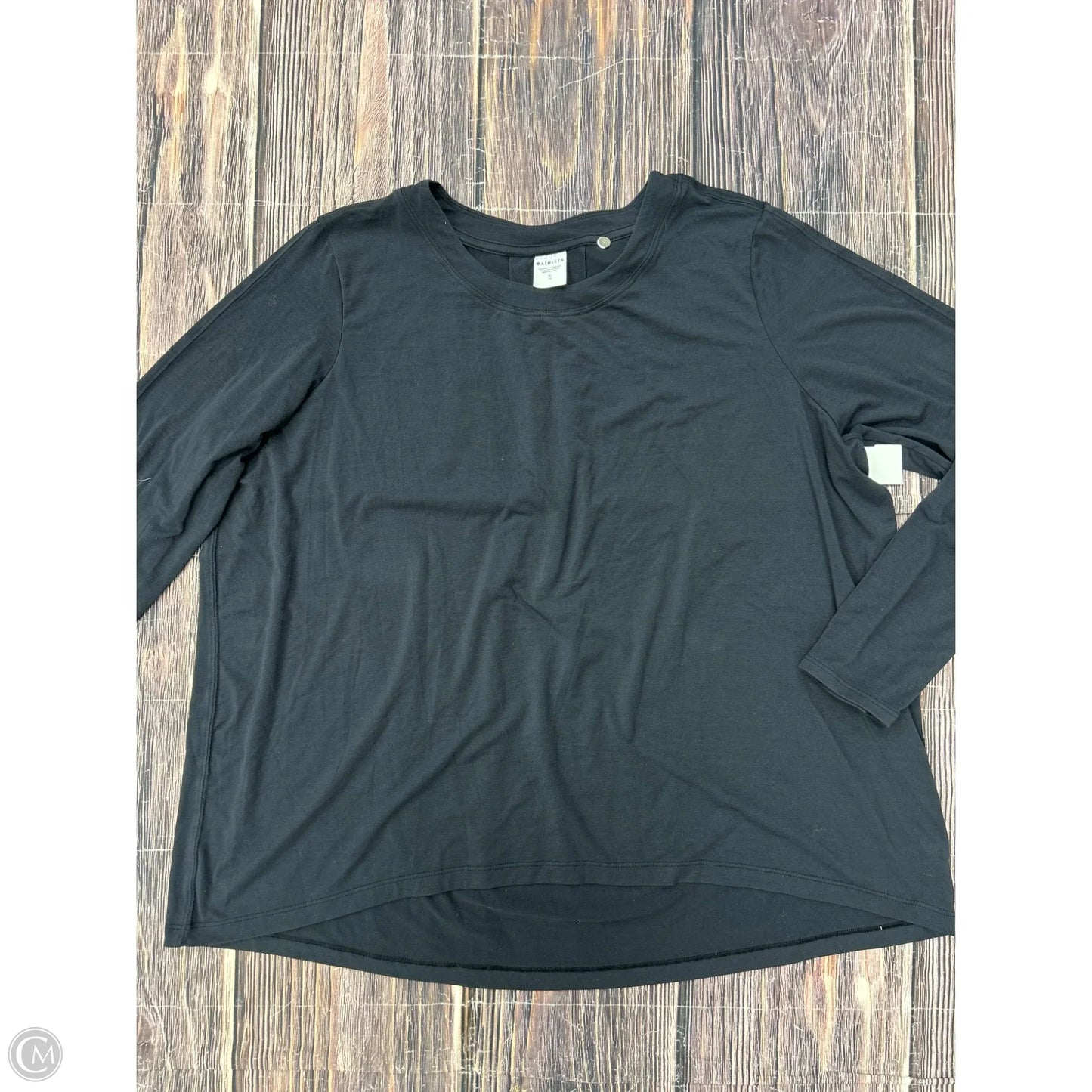 Top Long Sleeve By Athleta In Black, Size: Xl