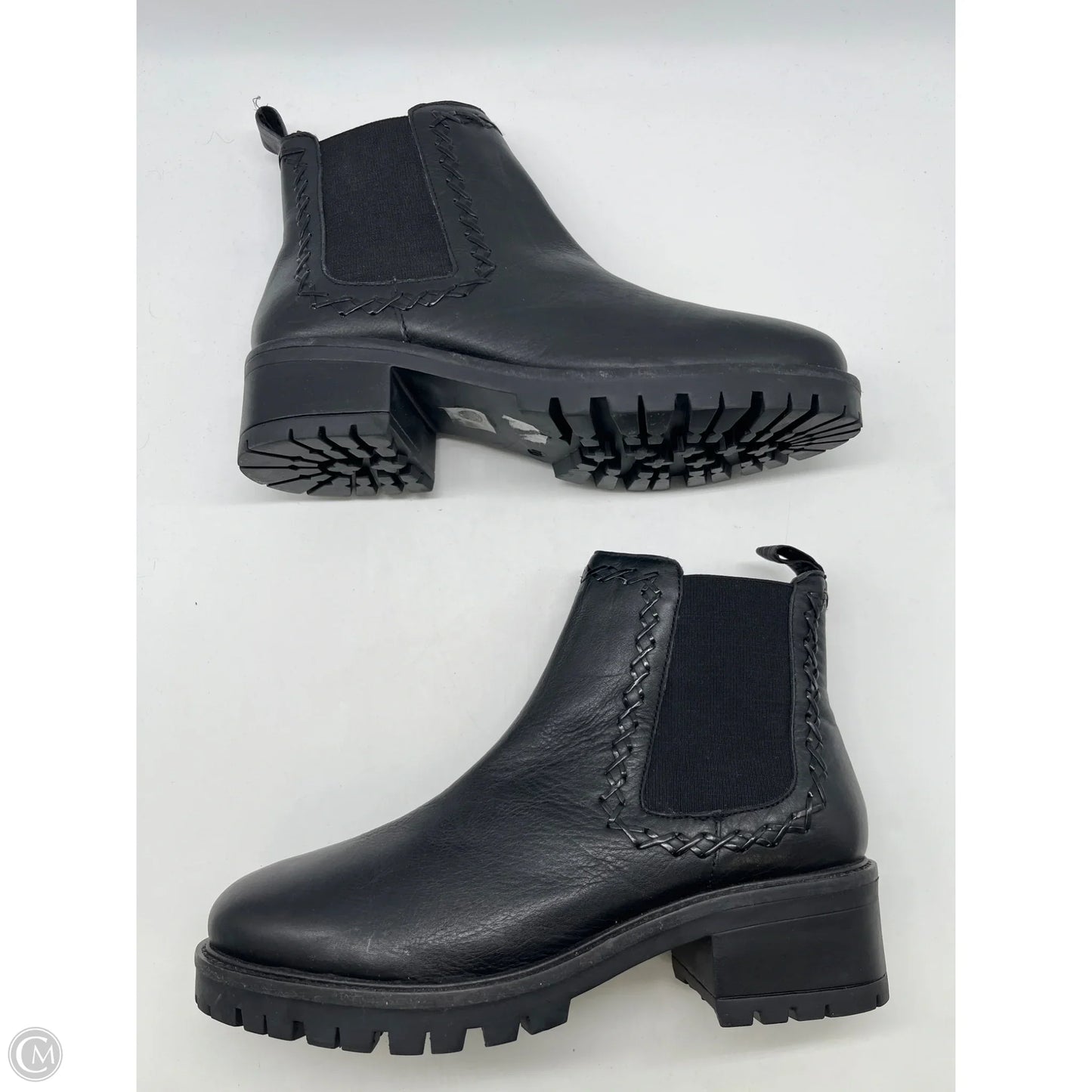 Boots Ankle Flats By Clothes Mentor In Black, Size: 11