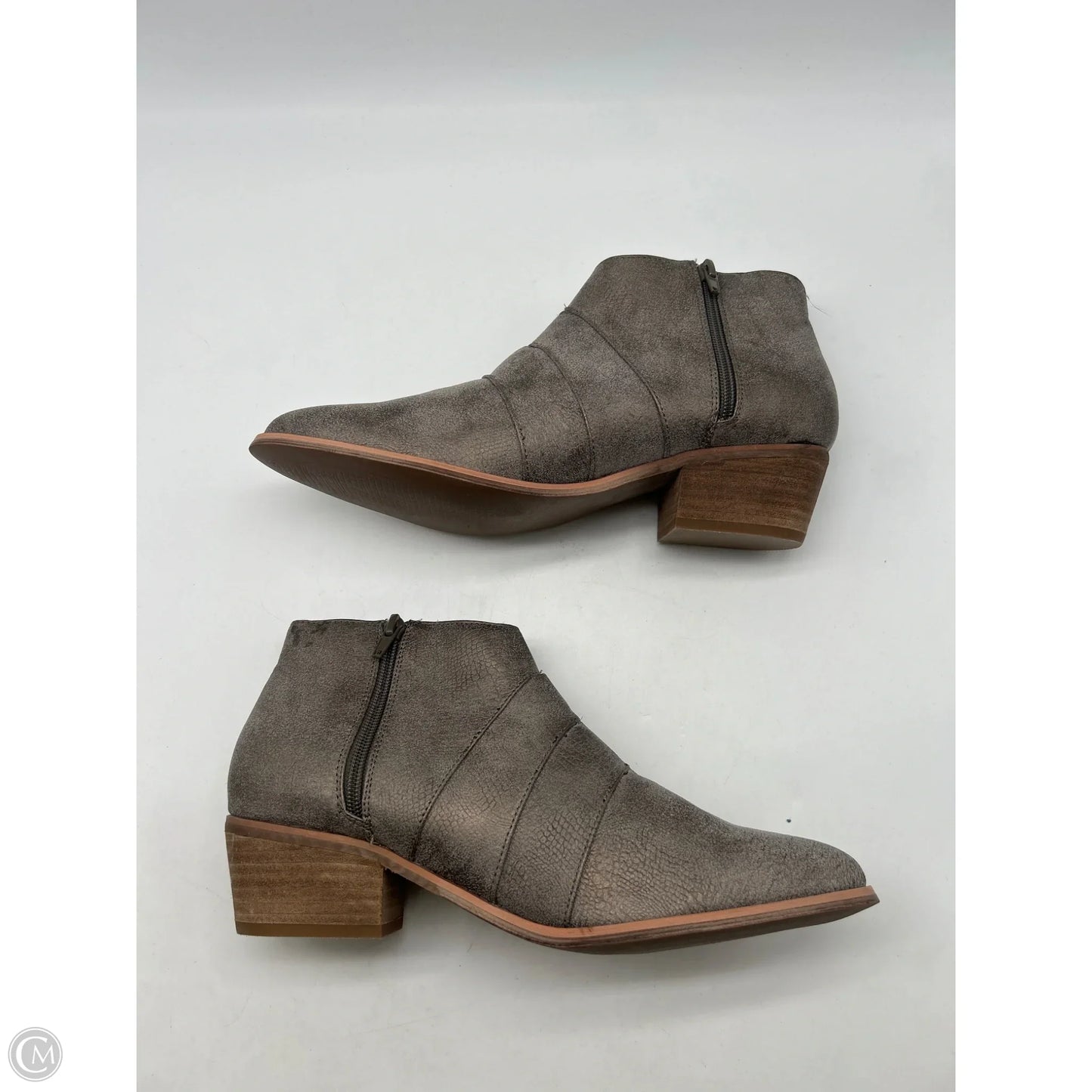Shoes Heels Block By Very G In Grey, Size: 11