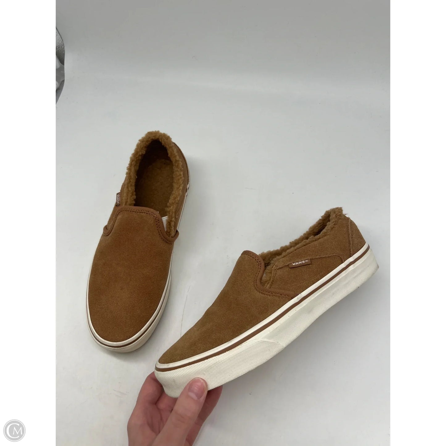Shoes Sneakers By Vans In Brown, Size: 7.5