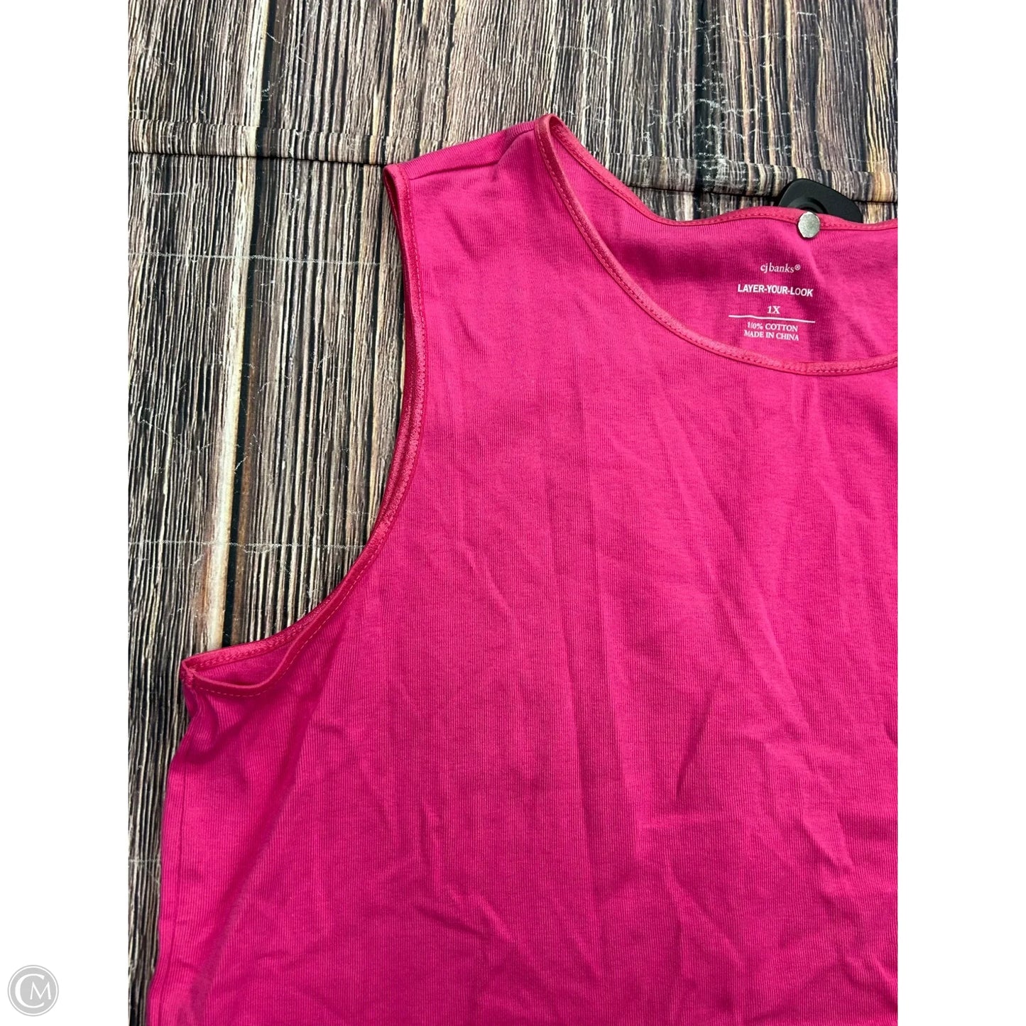 Tank Top By Cj Banks In Pink, Size: 1x