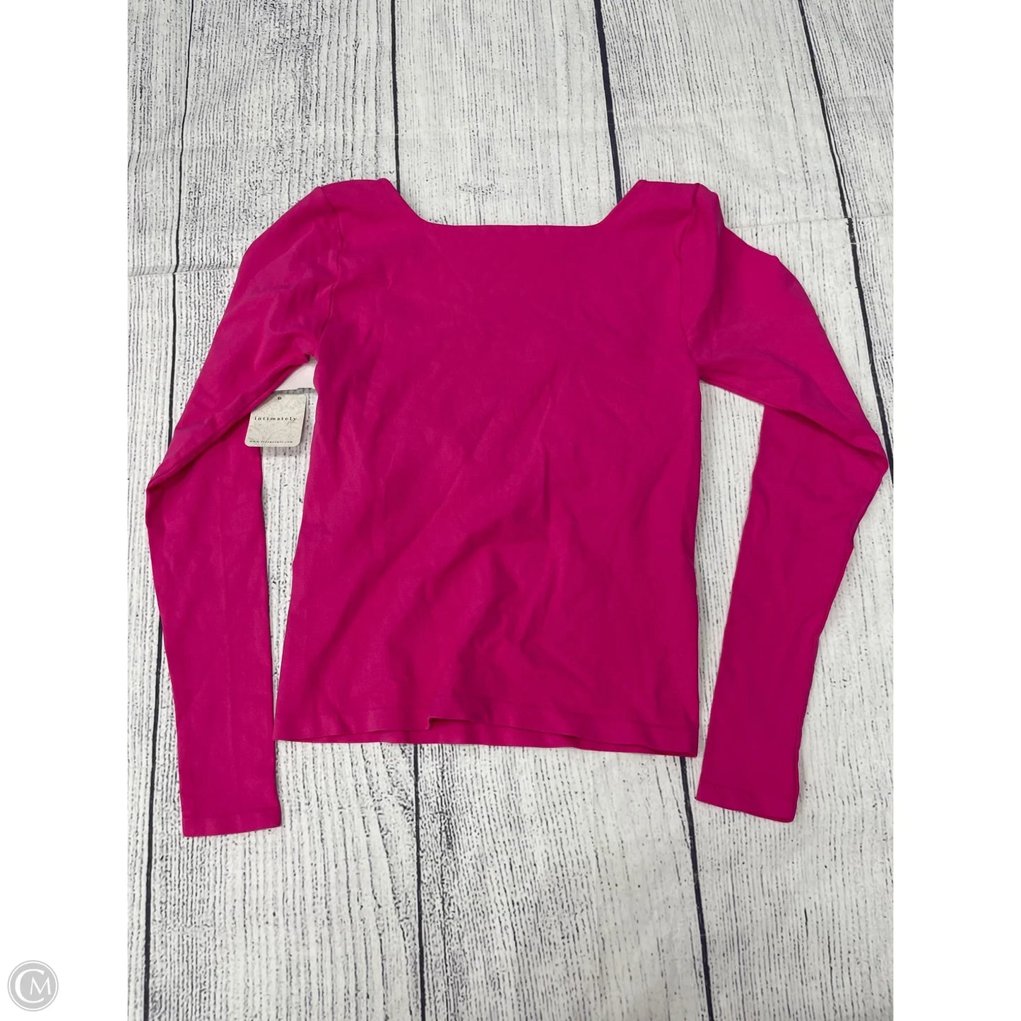 Top Long Sleeve By Free People In Pink, Size: M