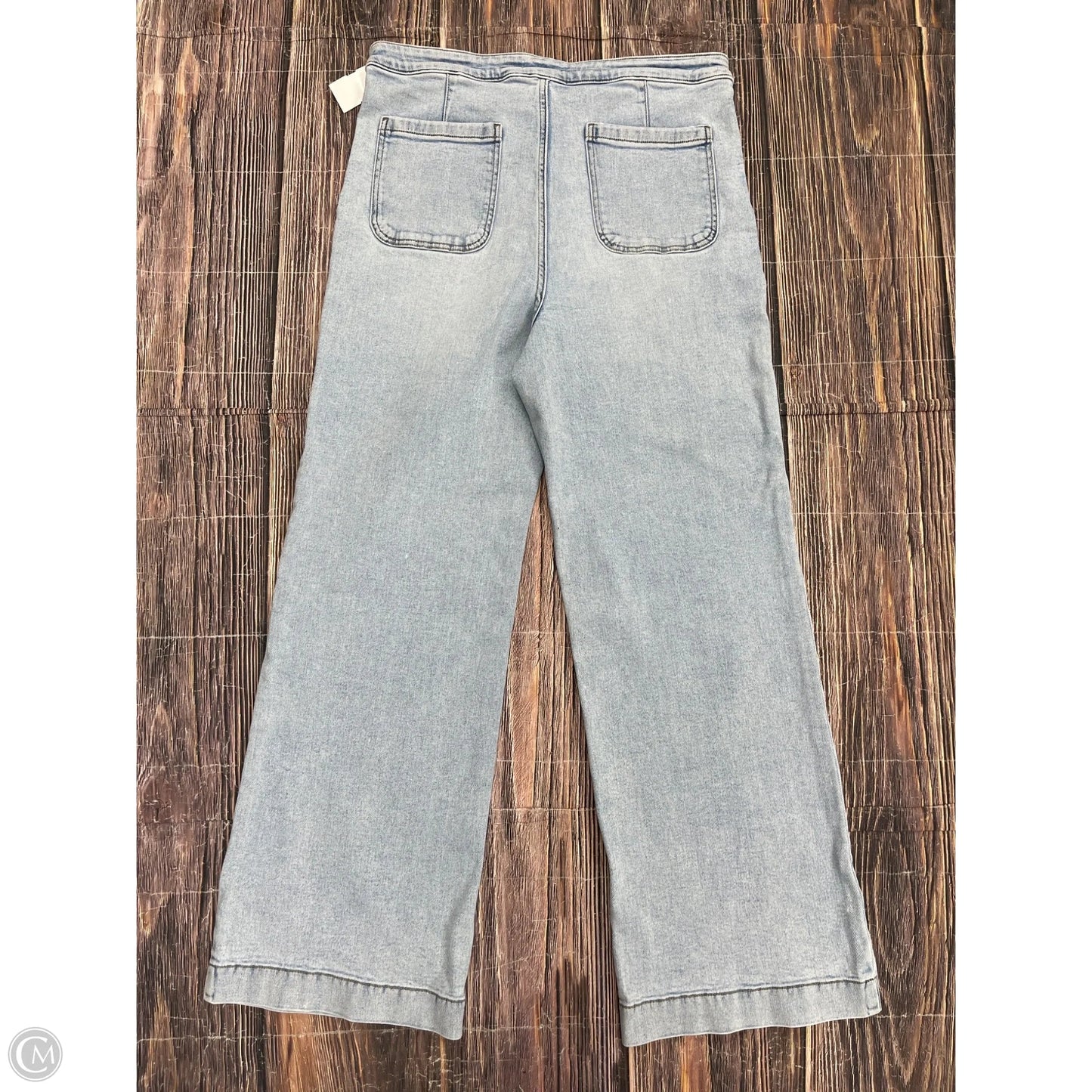 Jeans Wide Leg By Lc Lauren Conrad In Blue Denim, Size: 16