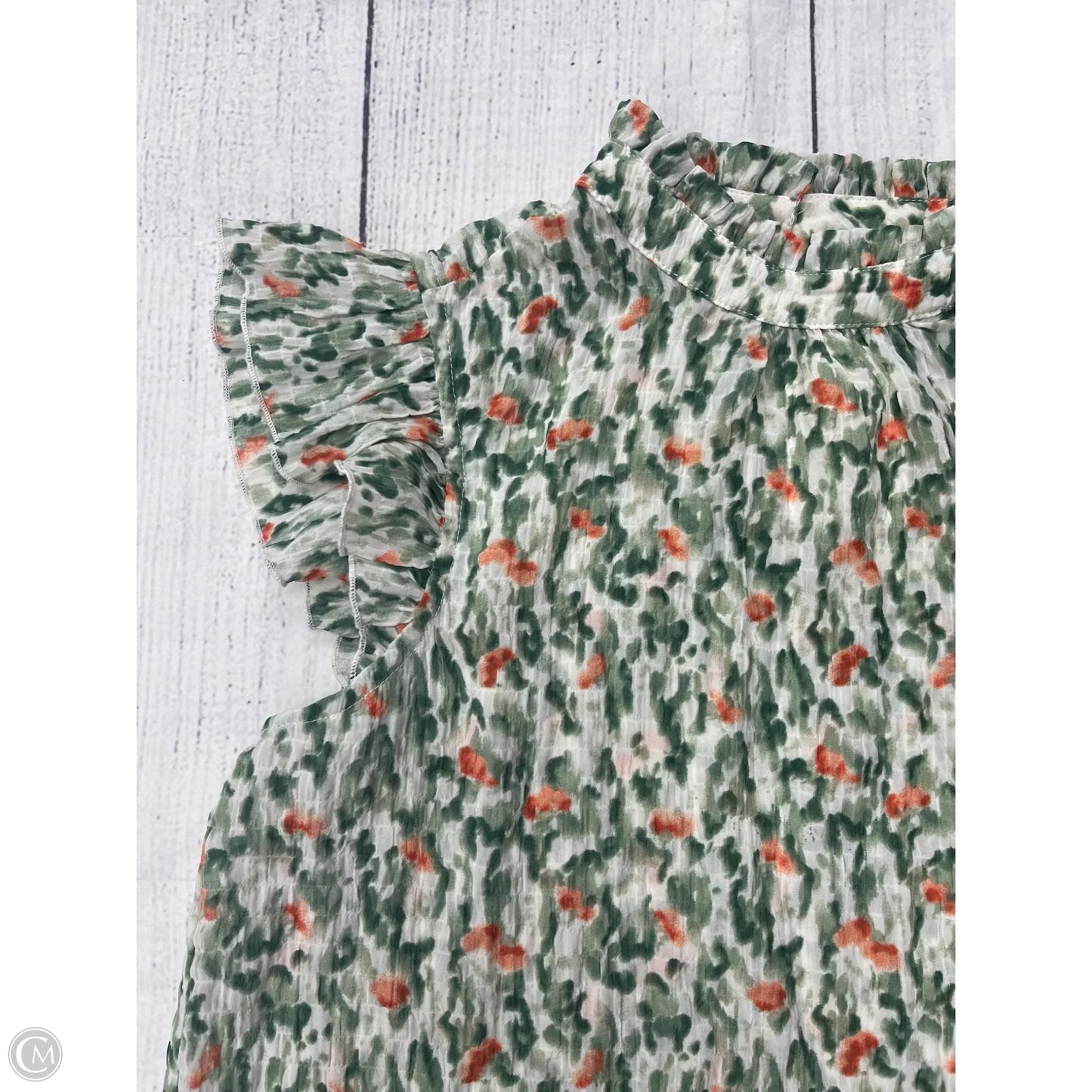 Top Short Sleeve By Kori America In Green, Size: S