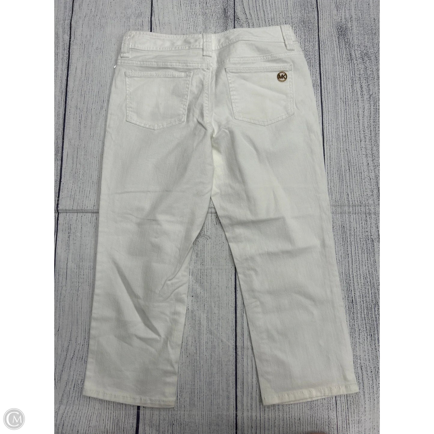 Capris By Michael By Michael Kors In White, Size: 8
