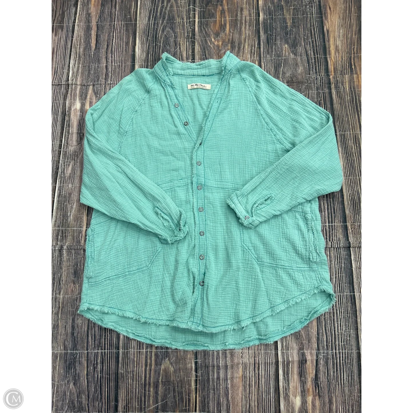 Top Long Sleeve By We The Free In Blue, Size: M