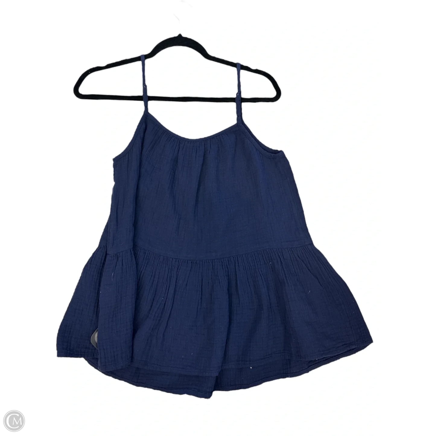 Blouse Sleeveless By Caslon In Navy, Size: S