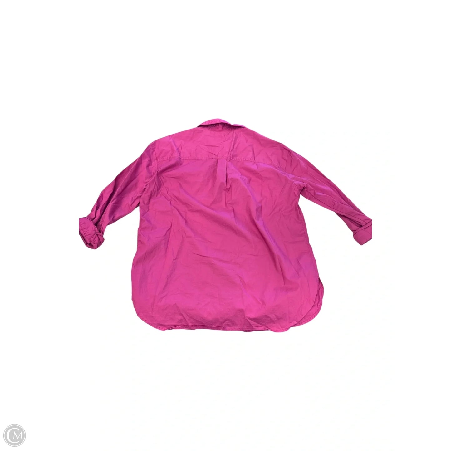 Blouse Long Sleeve By Banana Republic In Pink, Size: S
