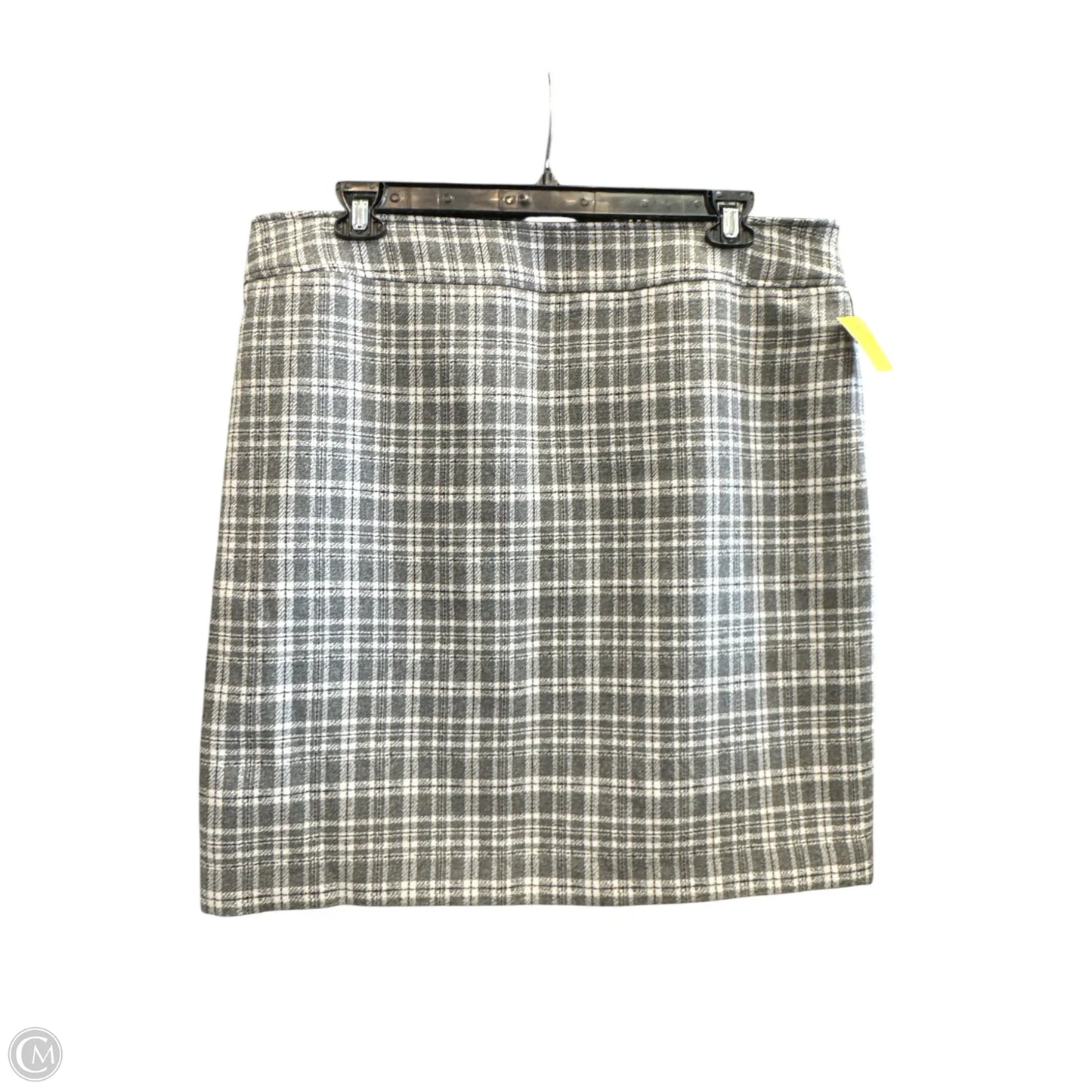 Skirt Midi By Tahari In Grey & White, Size: 18