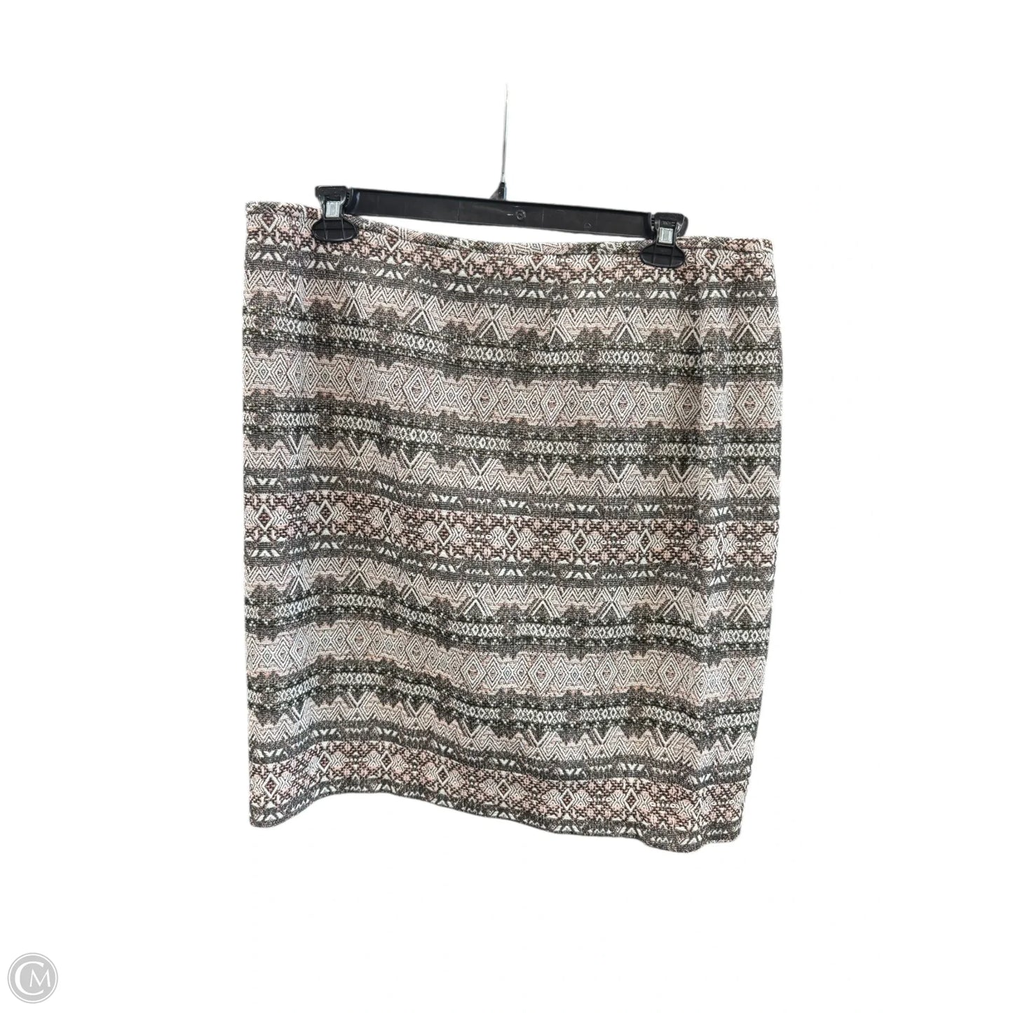 Skirt Set 2pc By Tahari By Arthur Levine In Grey & Pink, Size: 18