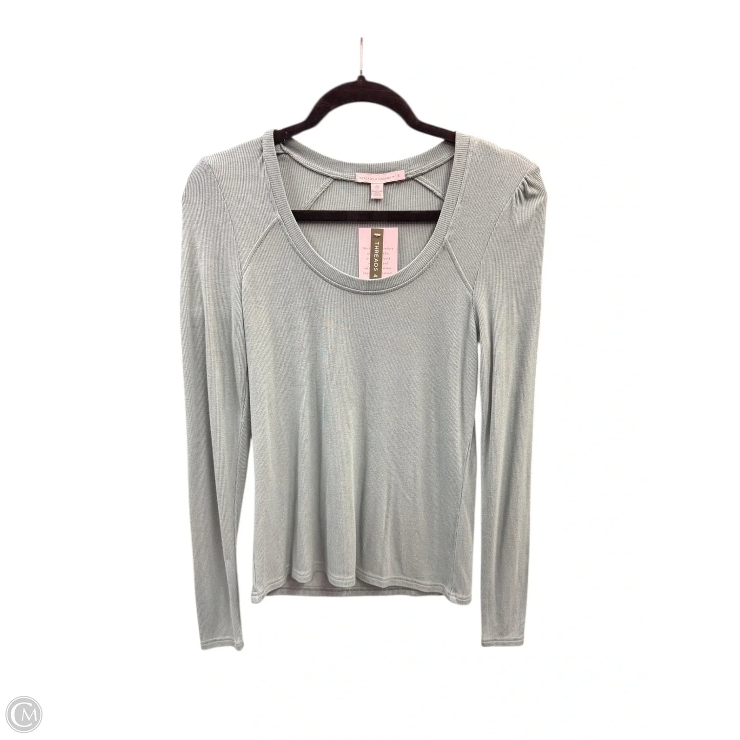 Top Long Sleeve Basic By Threads 4 Thought In Green, Size: S