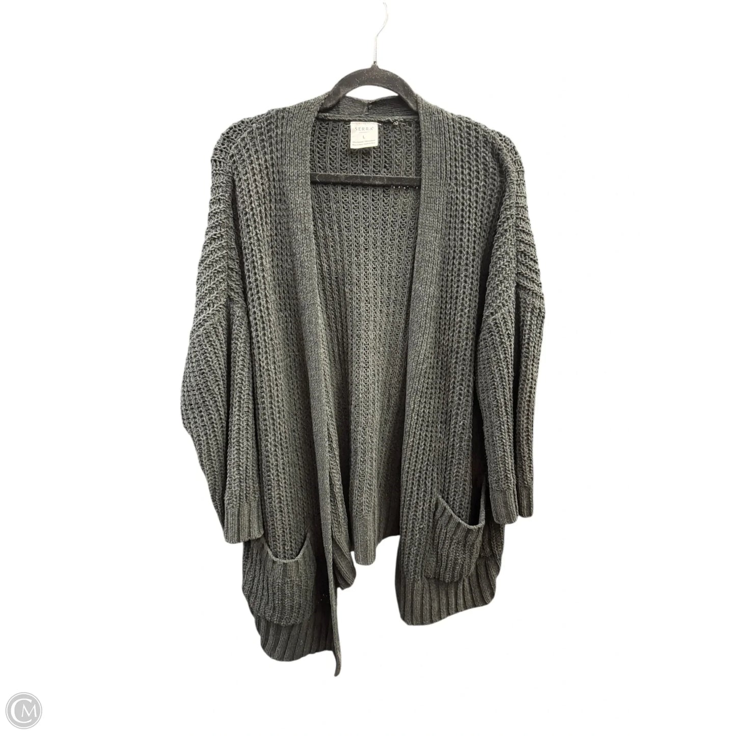 Sweater Cardigan By Serra In Black, Size: L