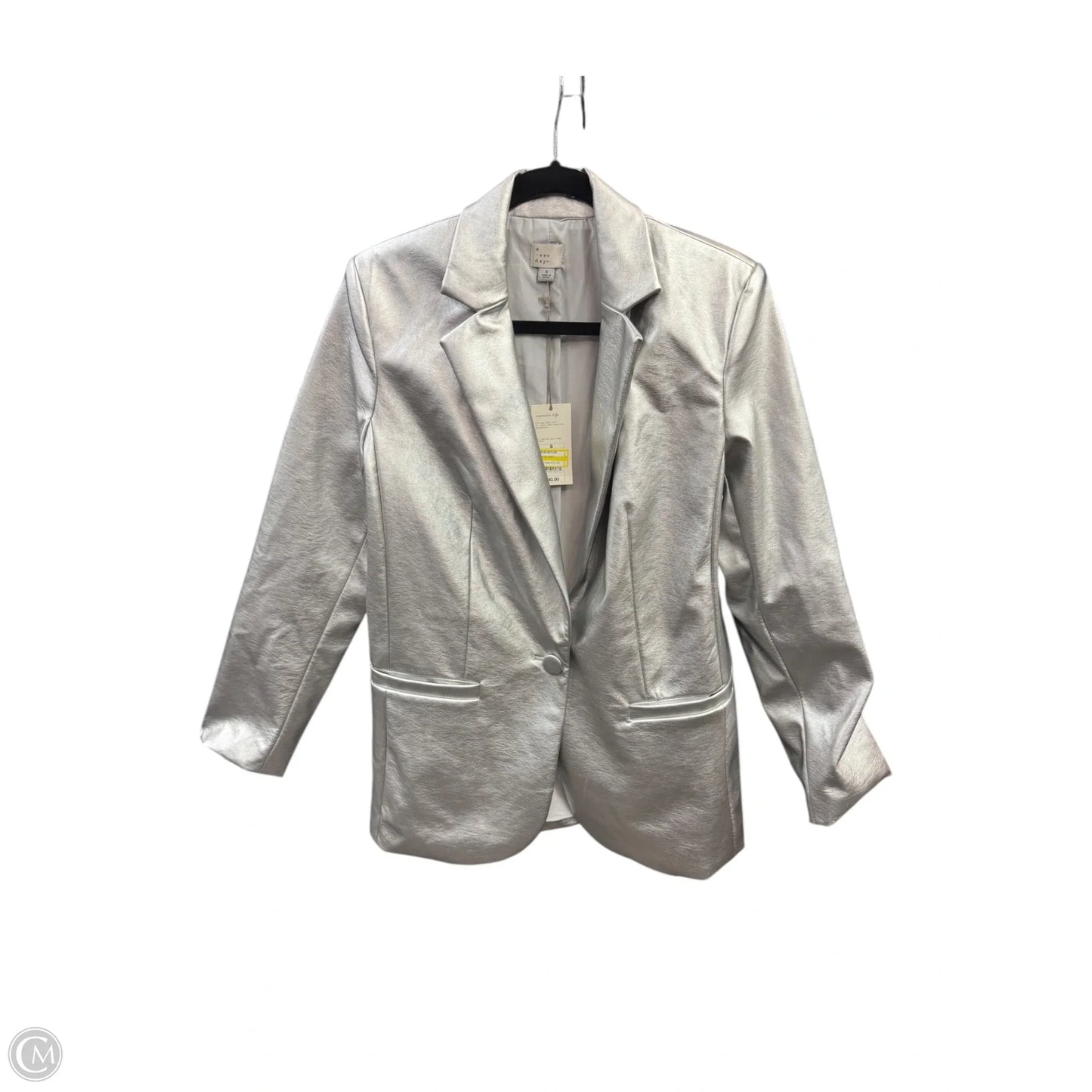 Blazer By A New Day In Silver, Size: S